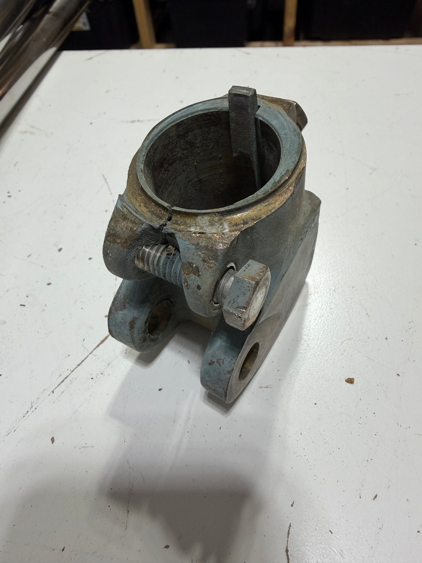 1 3/16" Keyed Post Bronze Rudder Tiller Cap - Alden Priscilla 1971