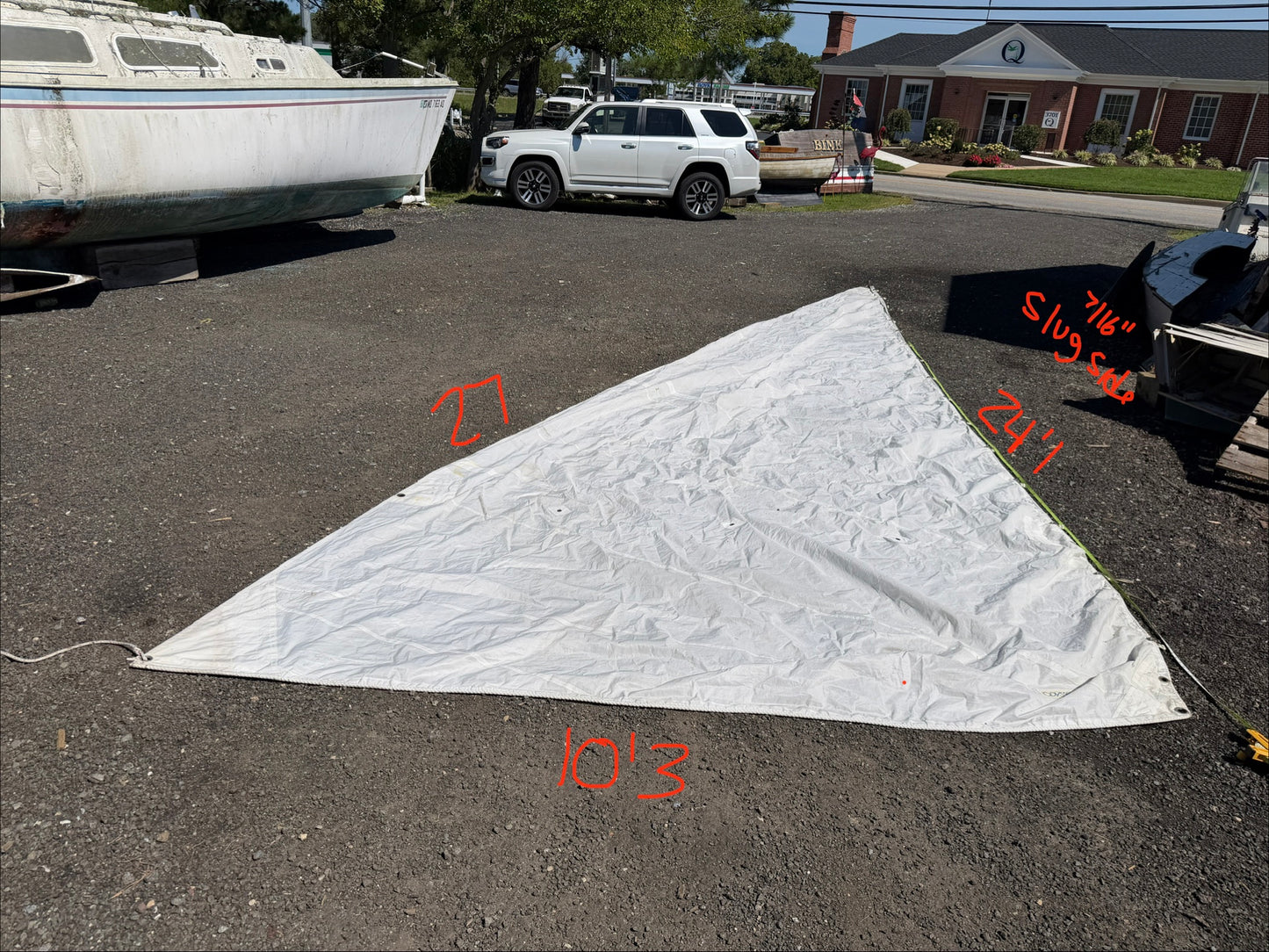 24'1" Luff x 27' Leech x 10'3" Foot Main Sail - Balboa Recreational 26'