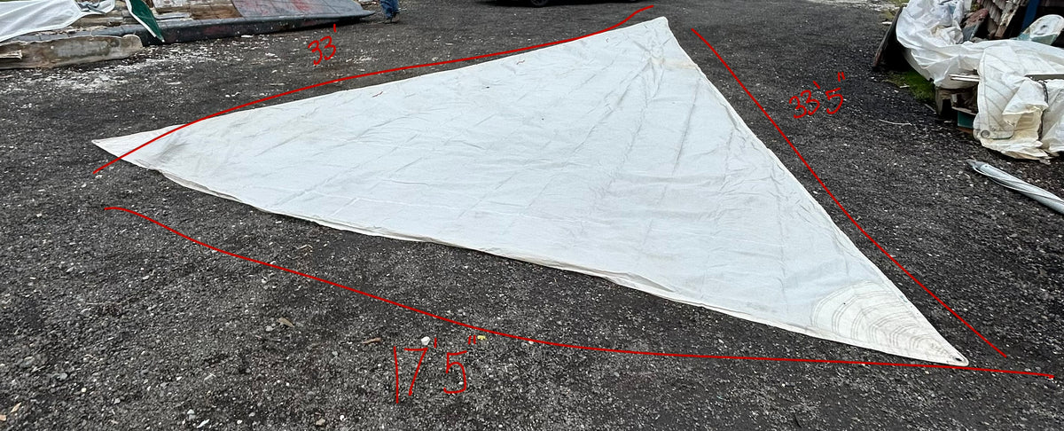 Catalina 27 Head Sail 33' 5" x 33' x 17' 5"