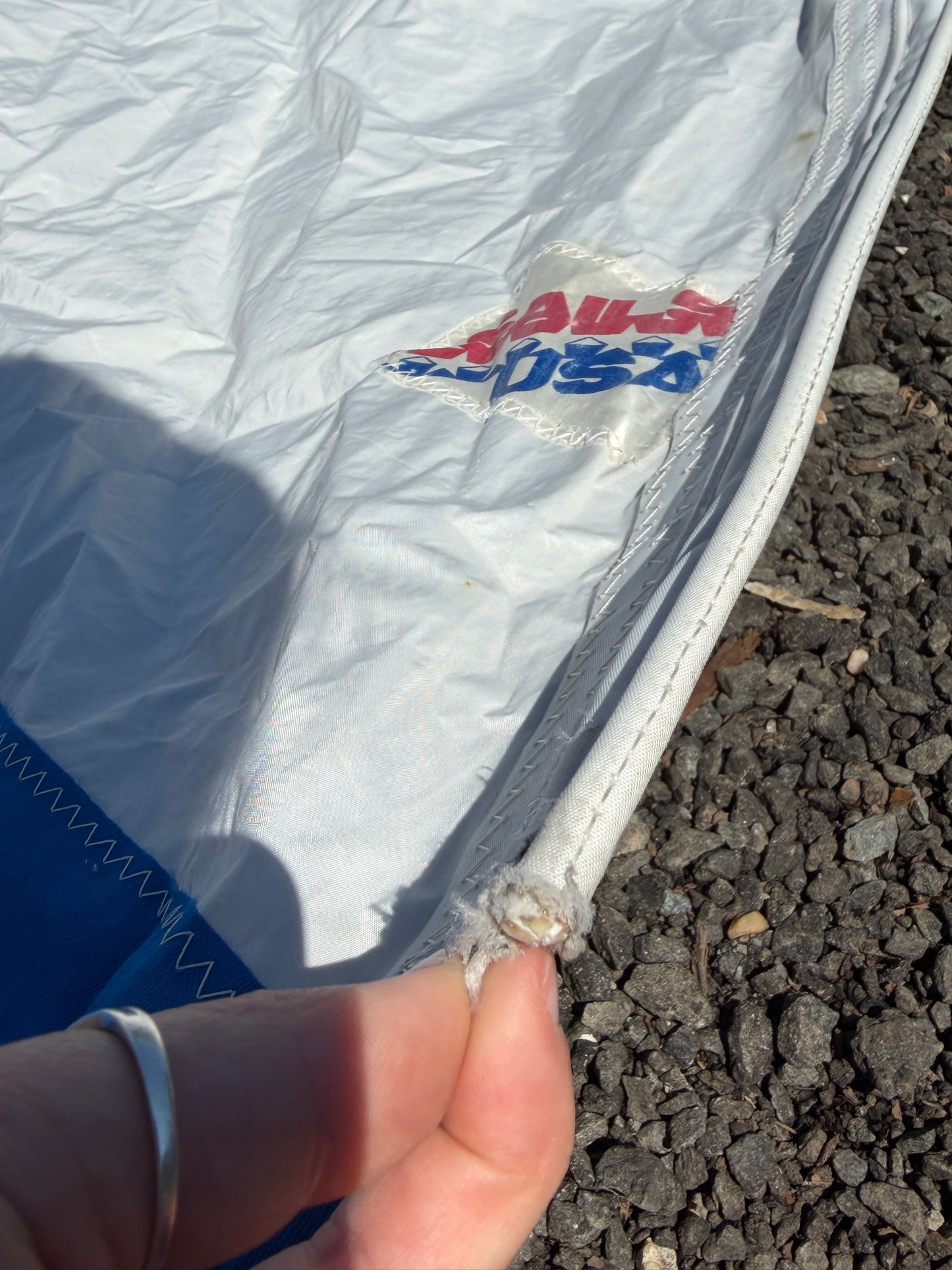 28'8" Luff x 26'9" Leech x 15'11" Foot - 3/8" Slide - Roller Furling Sail - Balboa Recreational 26'