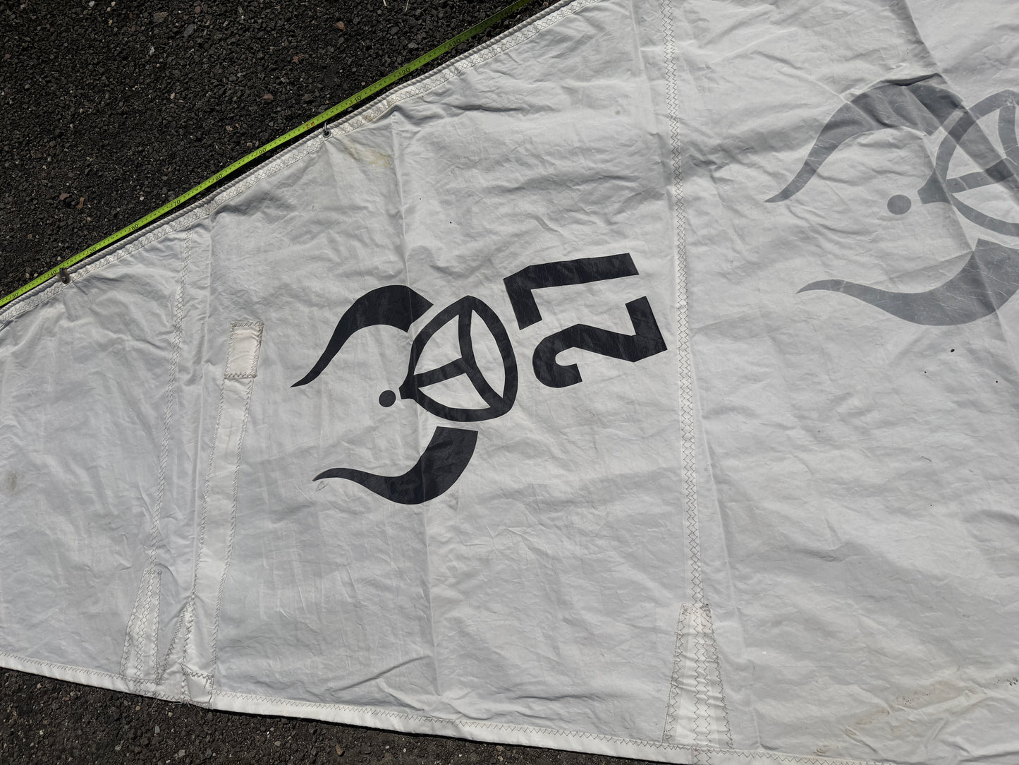28'10" Leech x 27'2" Luff x 9'6" Foot Main Sail - 7/16" Slug Slide - Ericson 27 1975