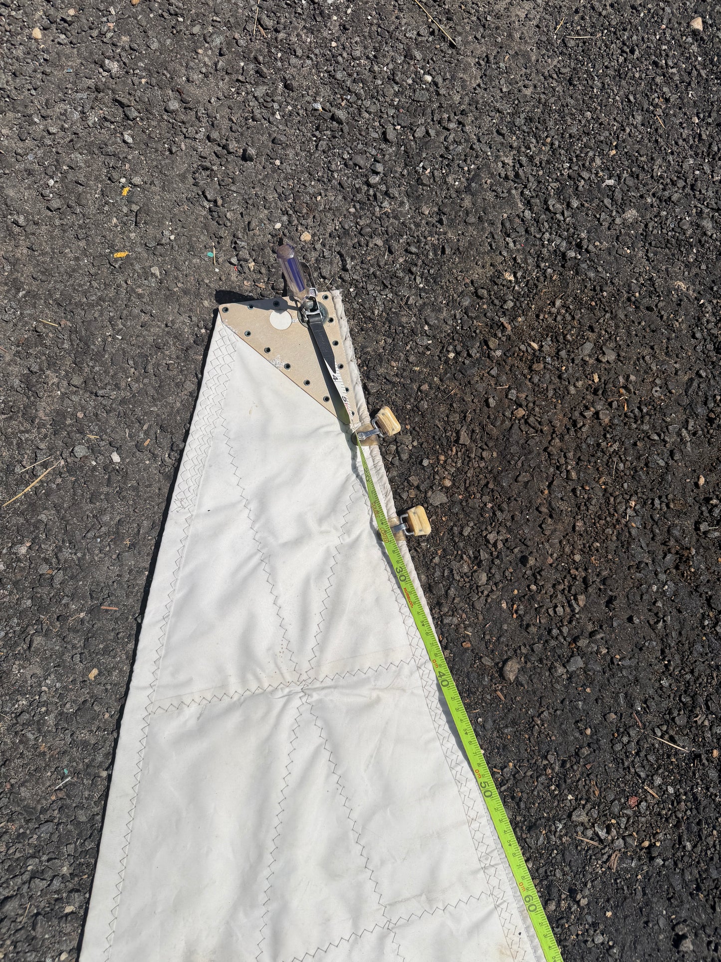28'10" Leech x 27'2" Luff x 9'6" Foot Main Sail - 7/16" Slug Slide - Ericson 27 1975