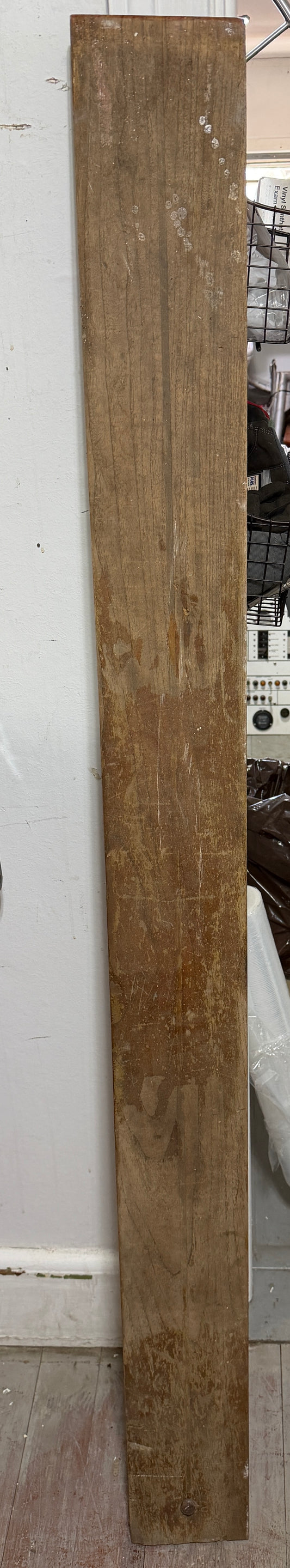 62 1/4" Long x 5 3/4' Wide x 3/4" Thick Teak Floor Piece - Alden Priscilla 1971 -- #294