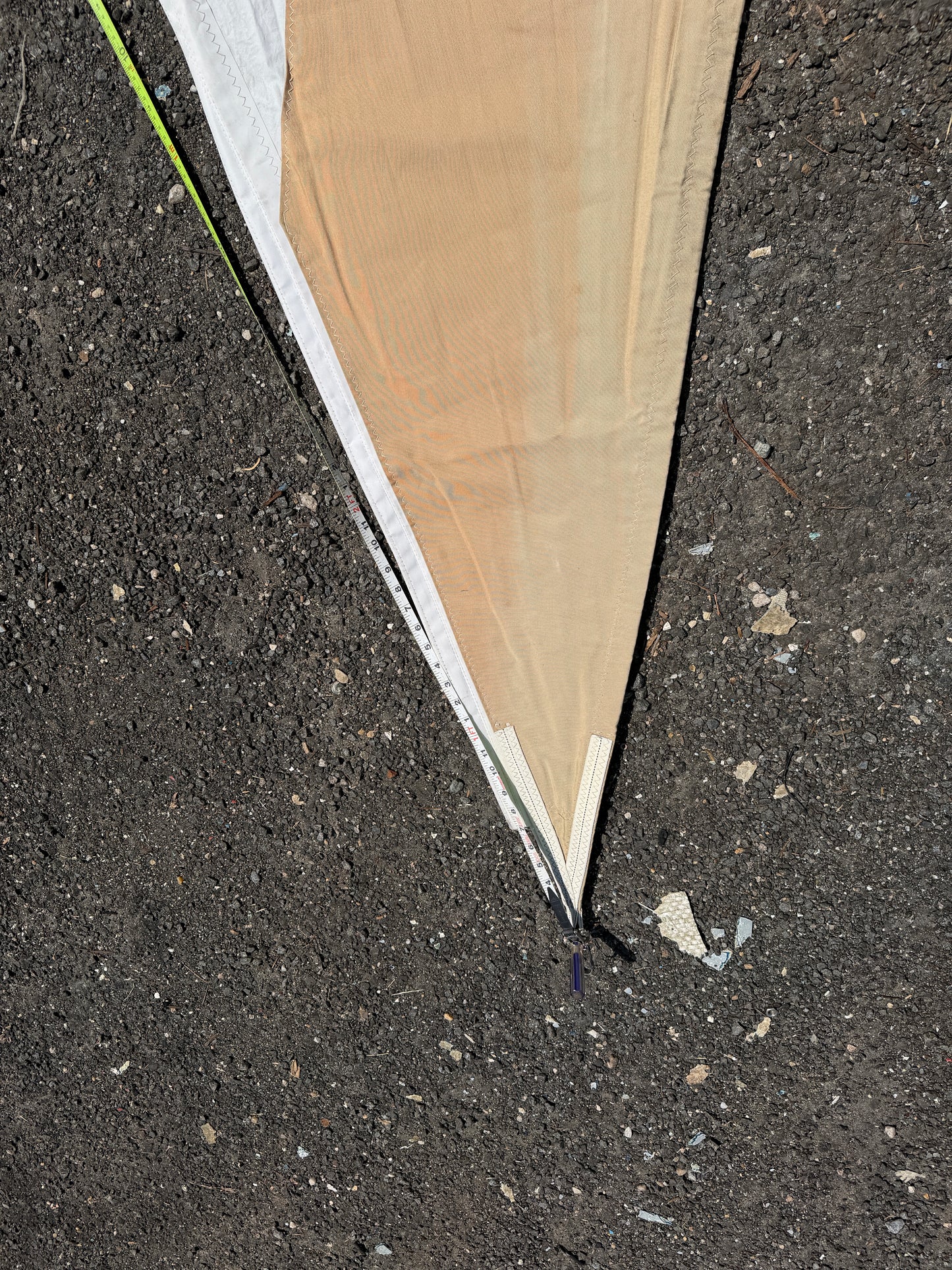 30'8" Luff x 29'9" Leech x 18' Foot - 1/4" Slide - Roller Furling Sail  Ericson 27 1975
