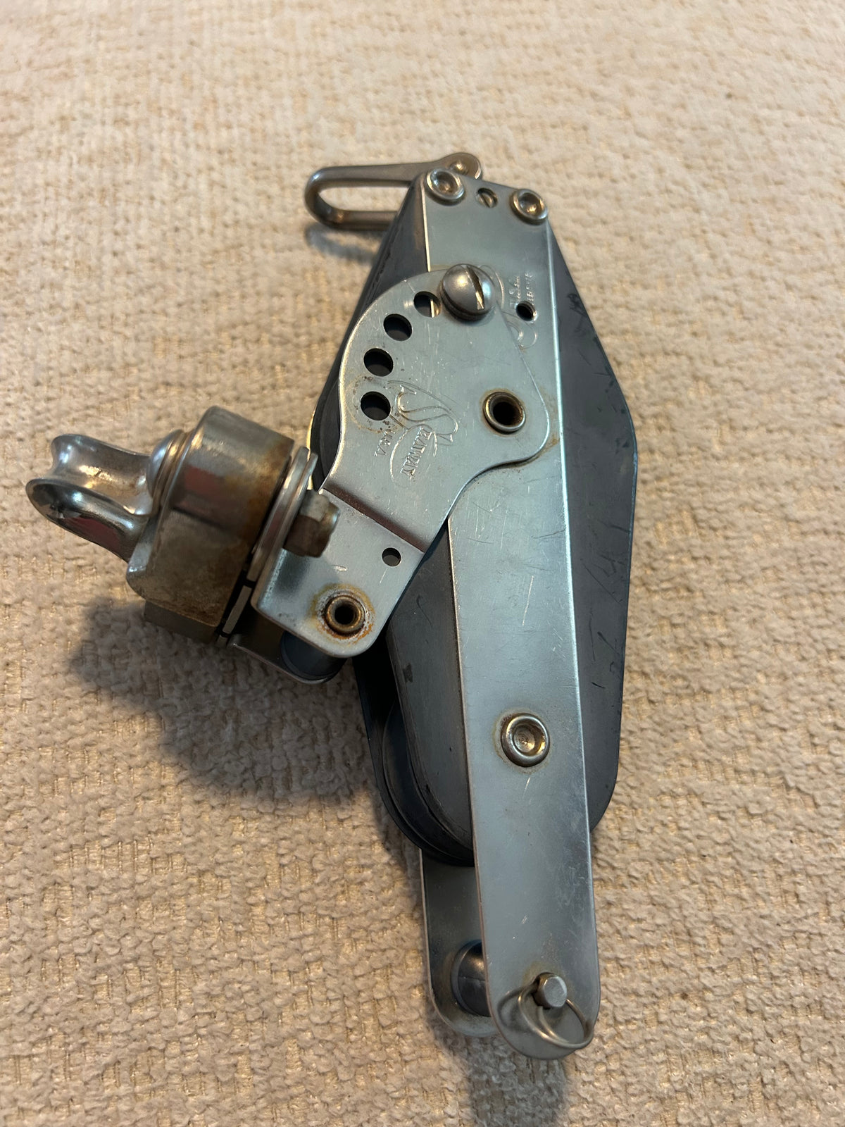 Seaway Fiddle Block W/ Cam Cleat and becket - 1/2" line max