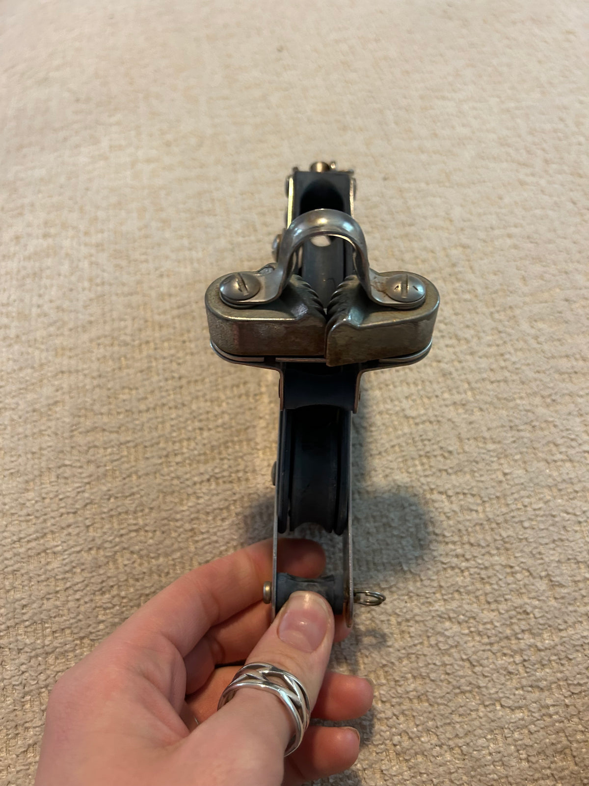 Seaway Fiddle Block W/ Cam Cleat and becket - 1/2" line max