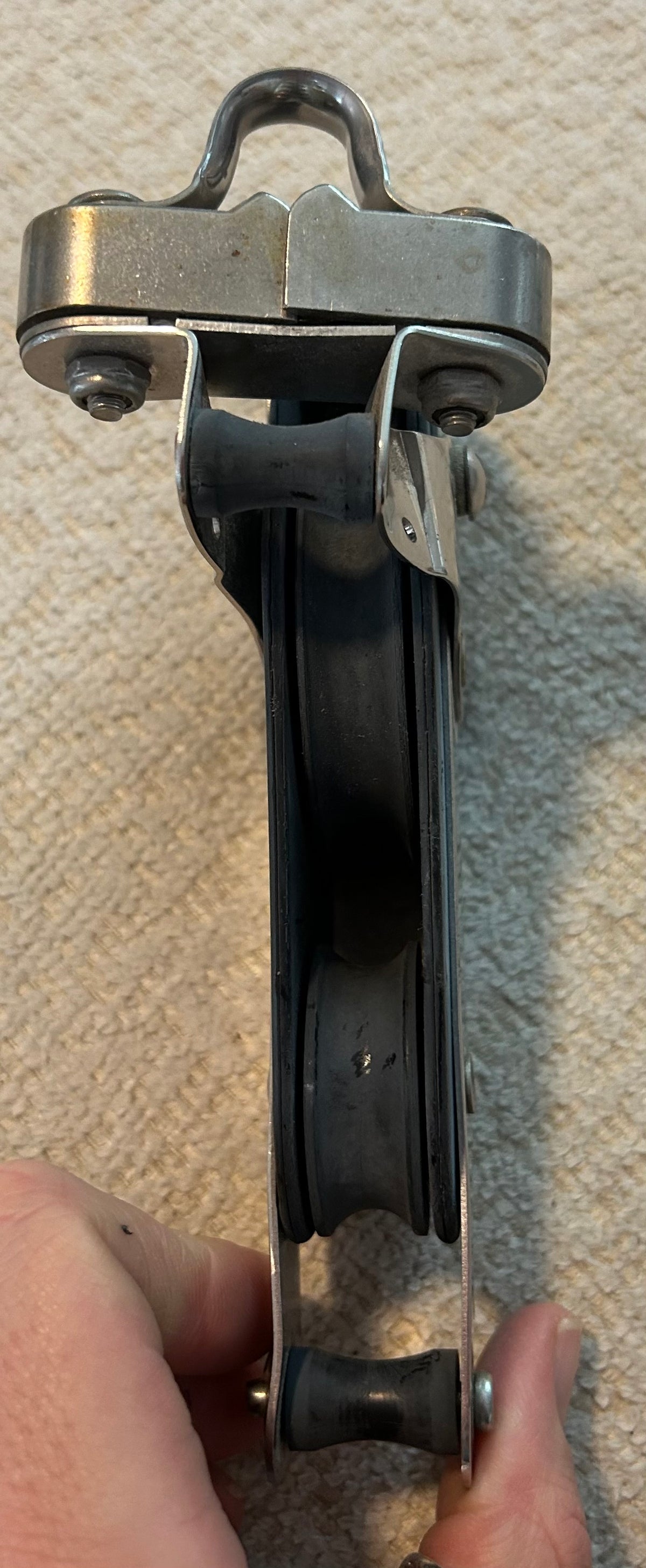 Seaway Fiddle Block W/ Cam Cleat and becket - 3/8" line max