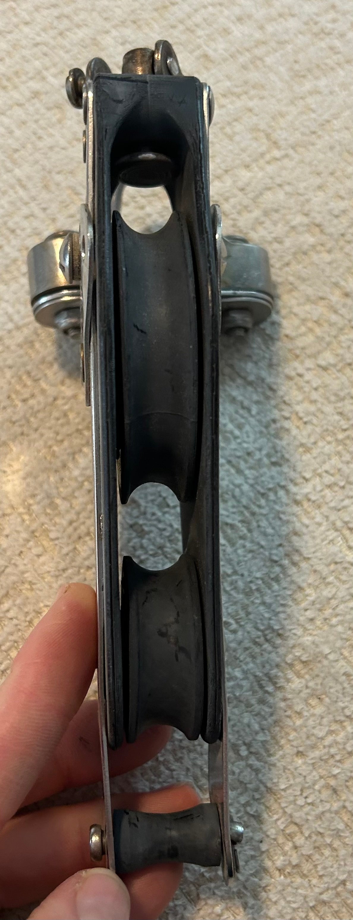 Seaway Fiddle Block W/ Cam Cleat and becket - 3/8" line max