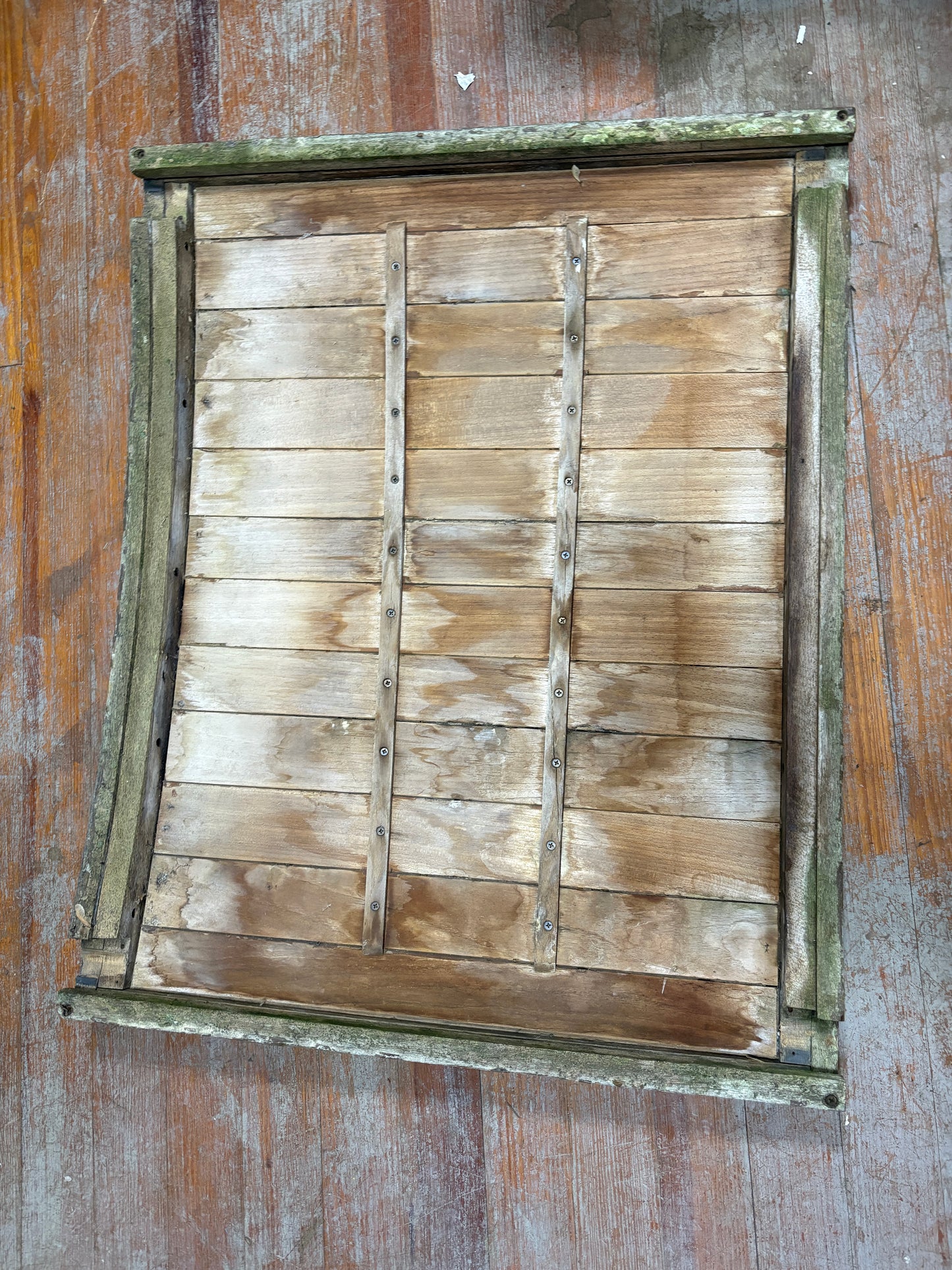 Teak Sliding Companion Hatch 35 1/4" x 28" off of an 1975 Ericson 27