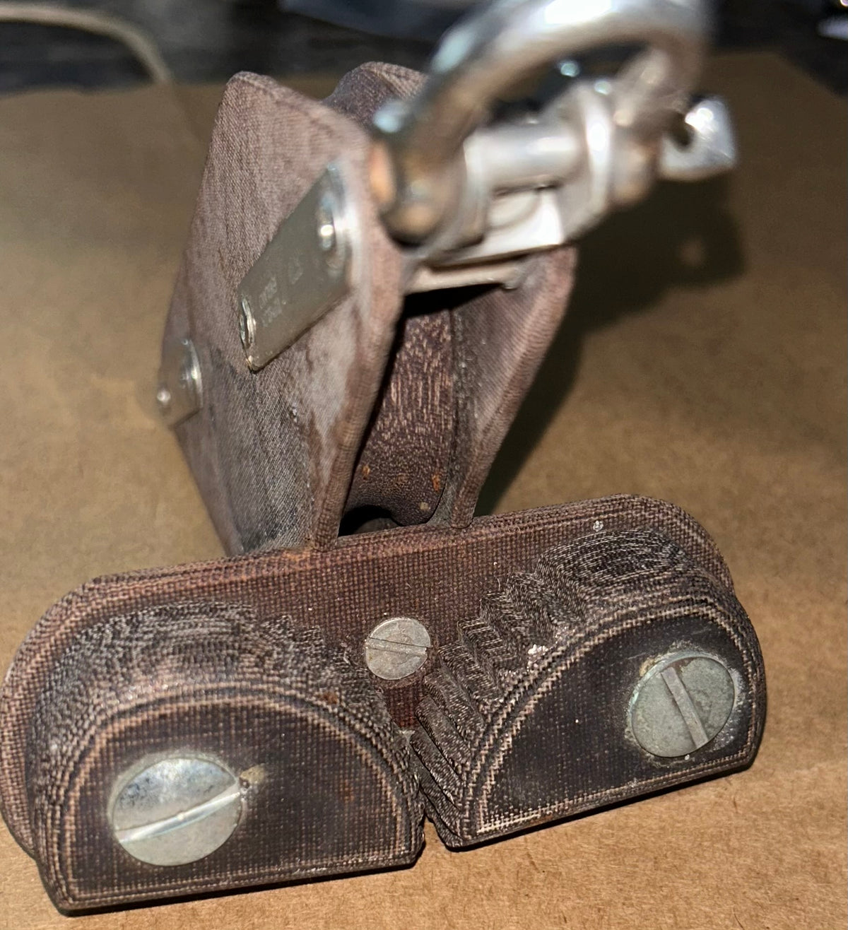 Tuphblox Fiddle Block With tufnol Cam Cleat & stainless swivel Shackle - 3/8" Line