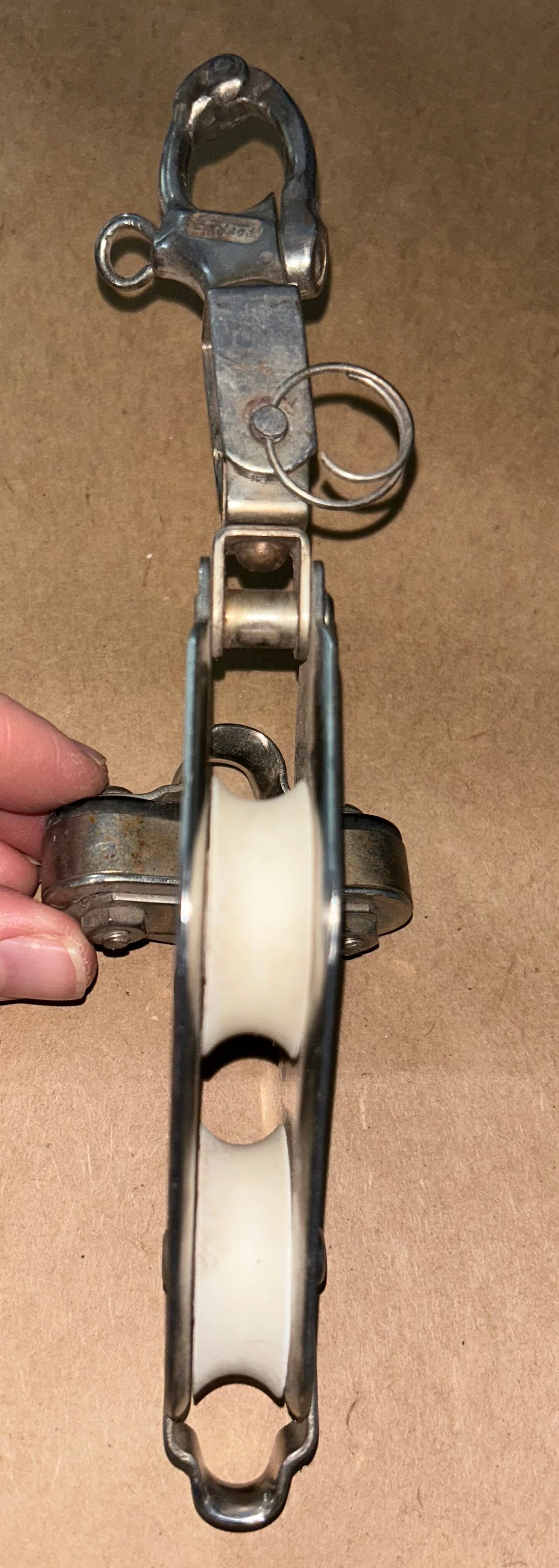Schaefer Fiddle Block With Cam Cleat & Shackle - 3/8" Line
