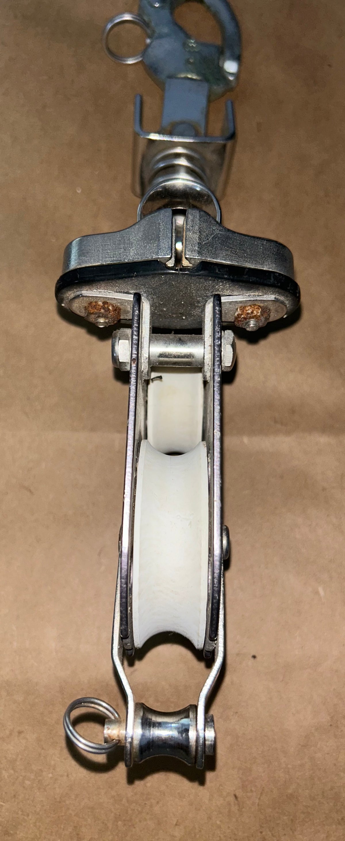 Schaefer Fiddle Block w/ Cam Cleat and becket - 3/8" Line (Swivel Merriman Shackle)