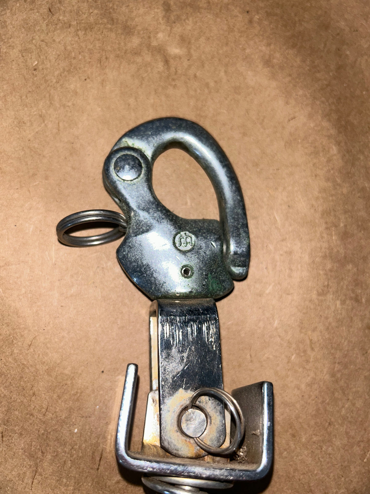 Schaefer Fiddle Block w/ Cam Cleat and becket - 3/8" Line (Swivel Merriman Shackle)