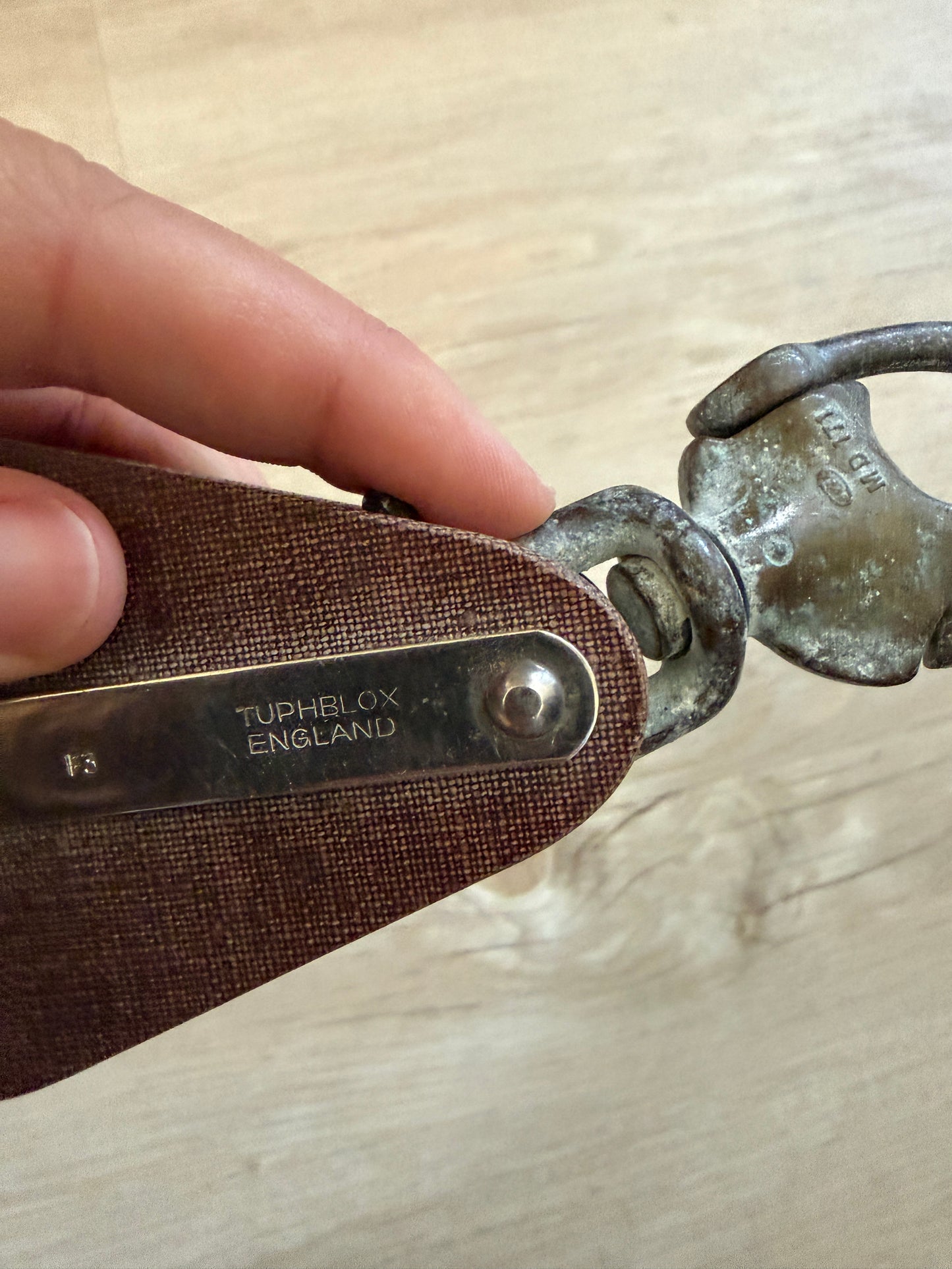 Tuphblox F3 Fiddle Block With Bronze B&A Forked Shackle - 3/8" Line