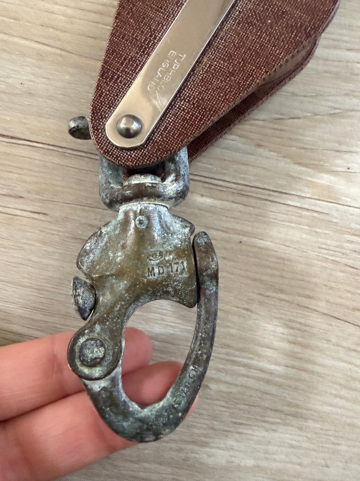 Tuphblox F3 Fiddle Block With Bronze B&A Forked Shackle - 3/8" Line