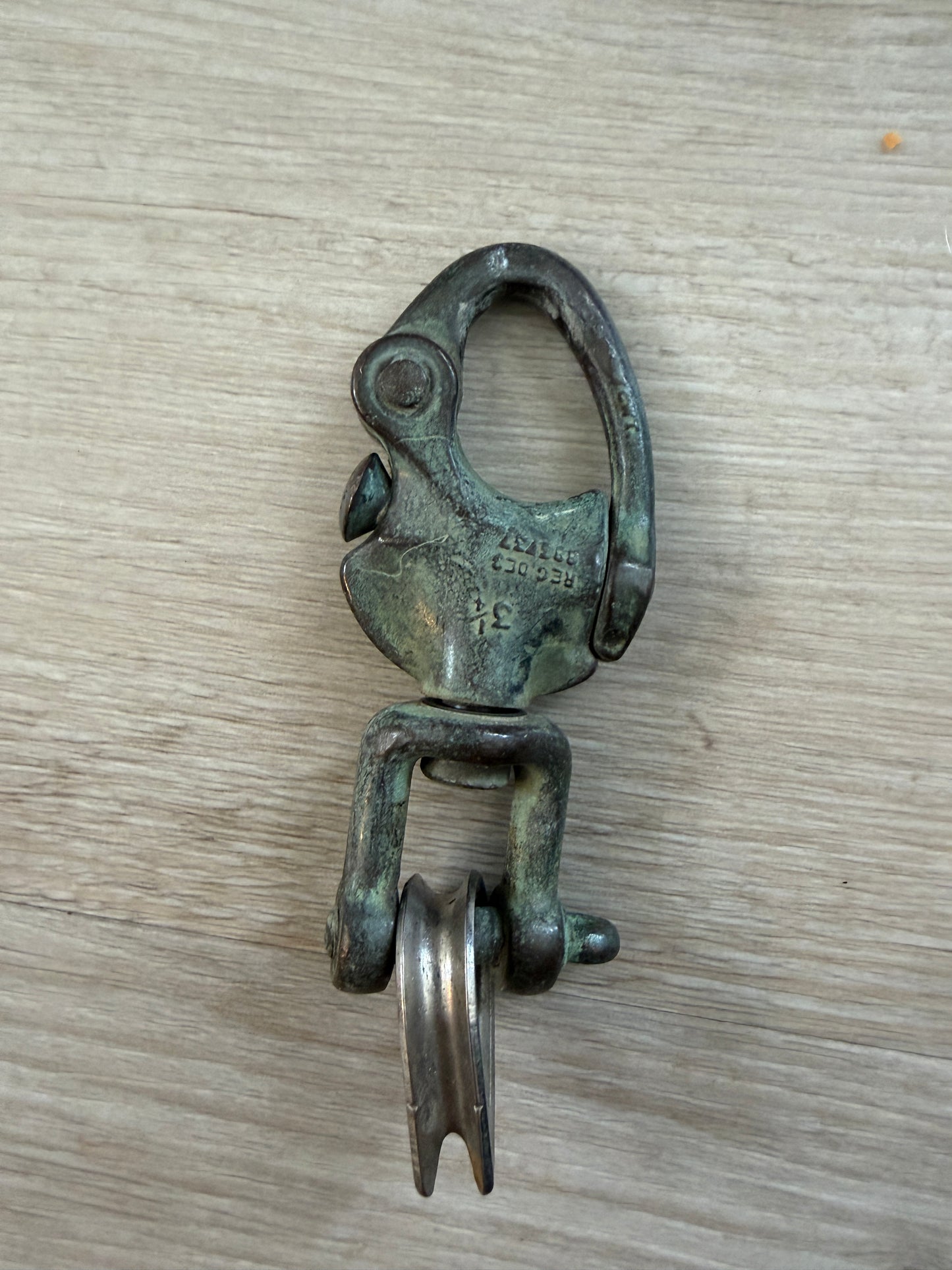 Bronze B&A Forked Bail Swivel Shackle - 1/2" Width x 3 1/4" Length