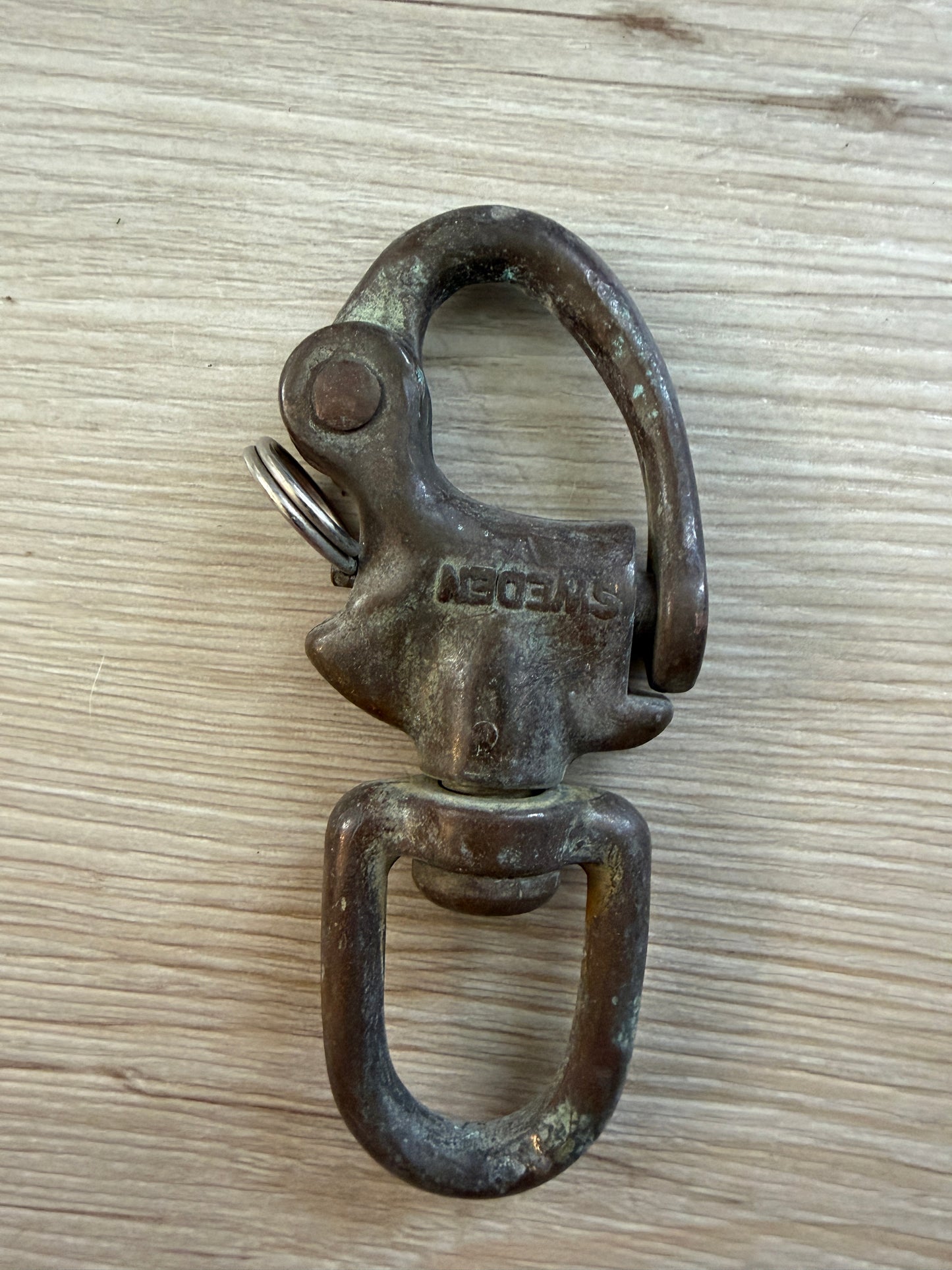 Bronze Sweden Swivel Bail Shackle - 11/16” - Slightly Bent