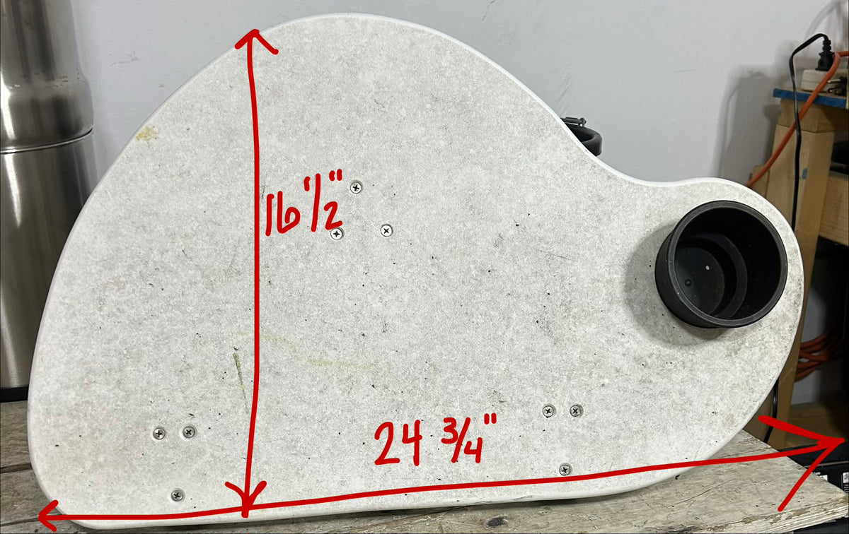 Stern Cockpit Seat w/ Pedestal & Mounting Hardware 24 3/4” x 16 1/2” (Right Side)