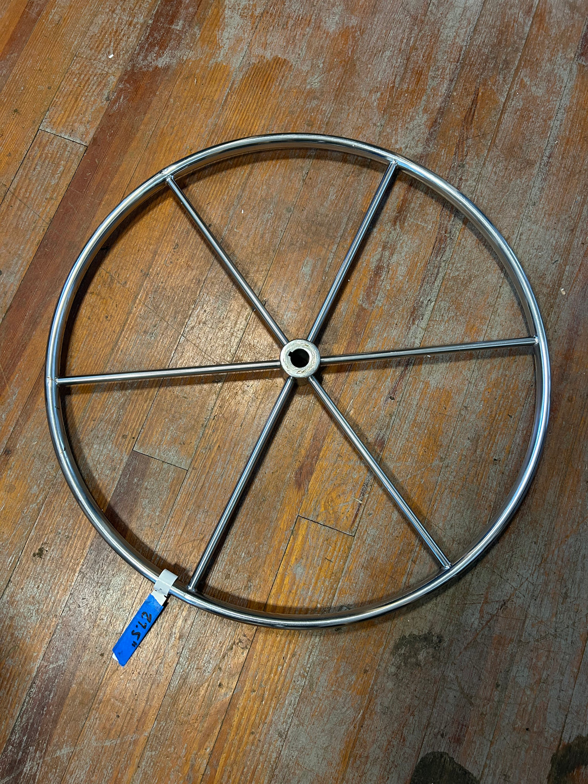 27 1/2" " Stainless Steel Wheel With 1" Straight Keyed Shaft