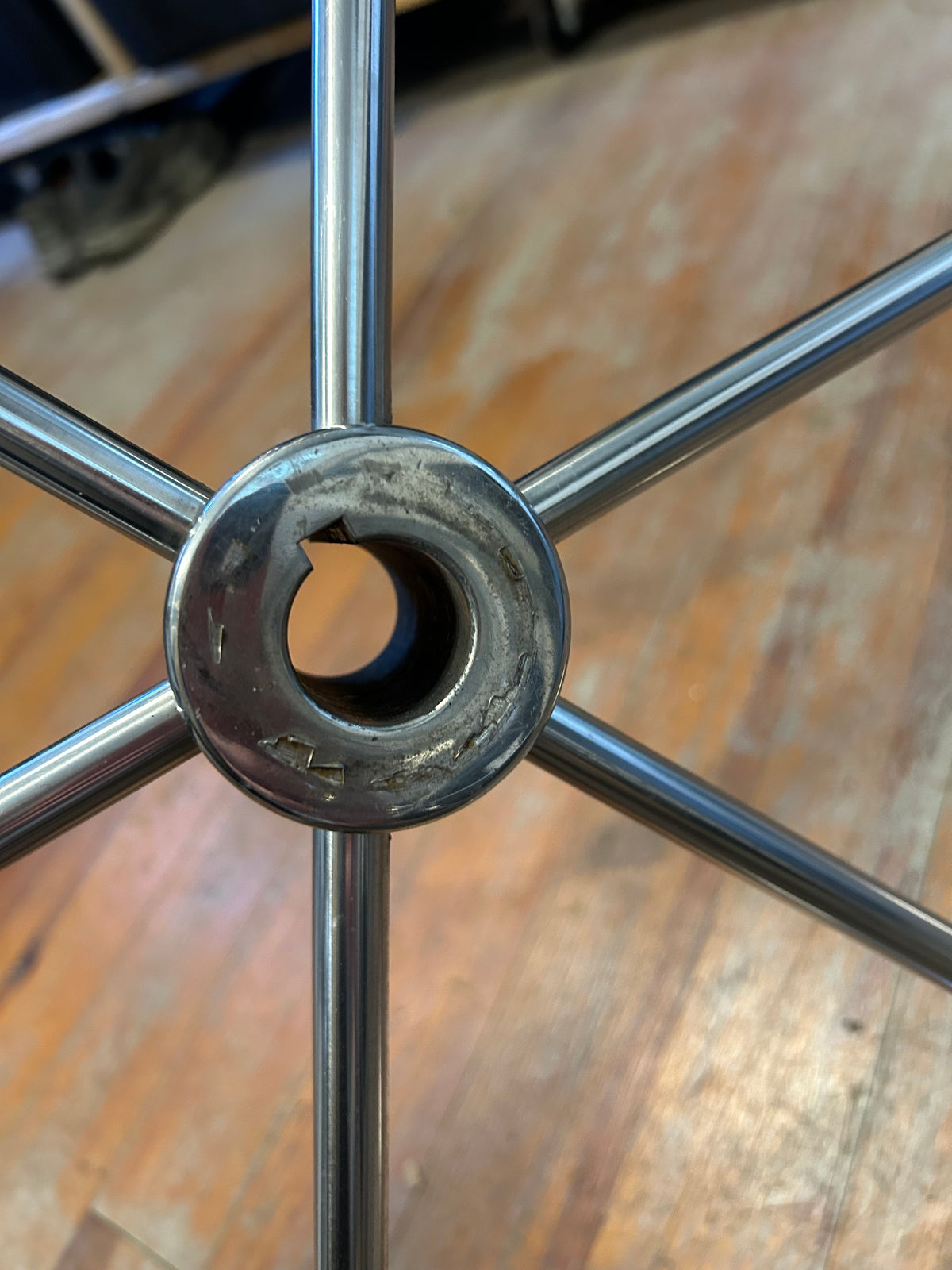 27 1/2" " Stainless Steel Wheel With 1" Straight Keyed Shaft
