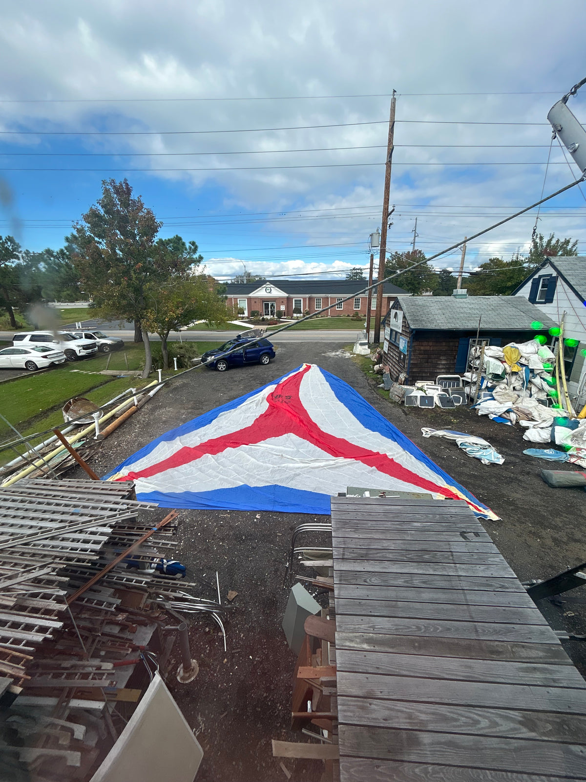 North Sails Morgan 45 Symmetrical Spinnaker 50’5” x 50’5” x 30’3” Sail #6855