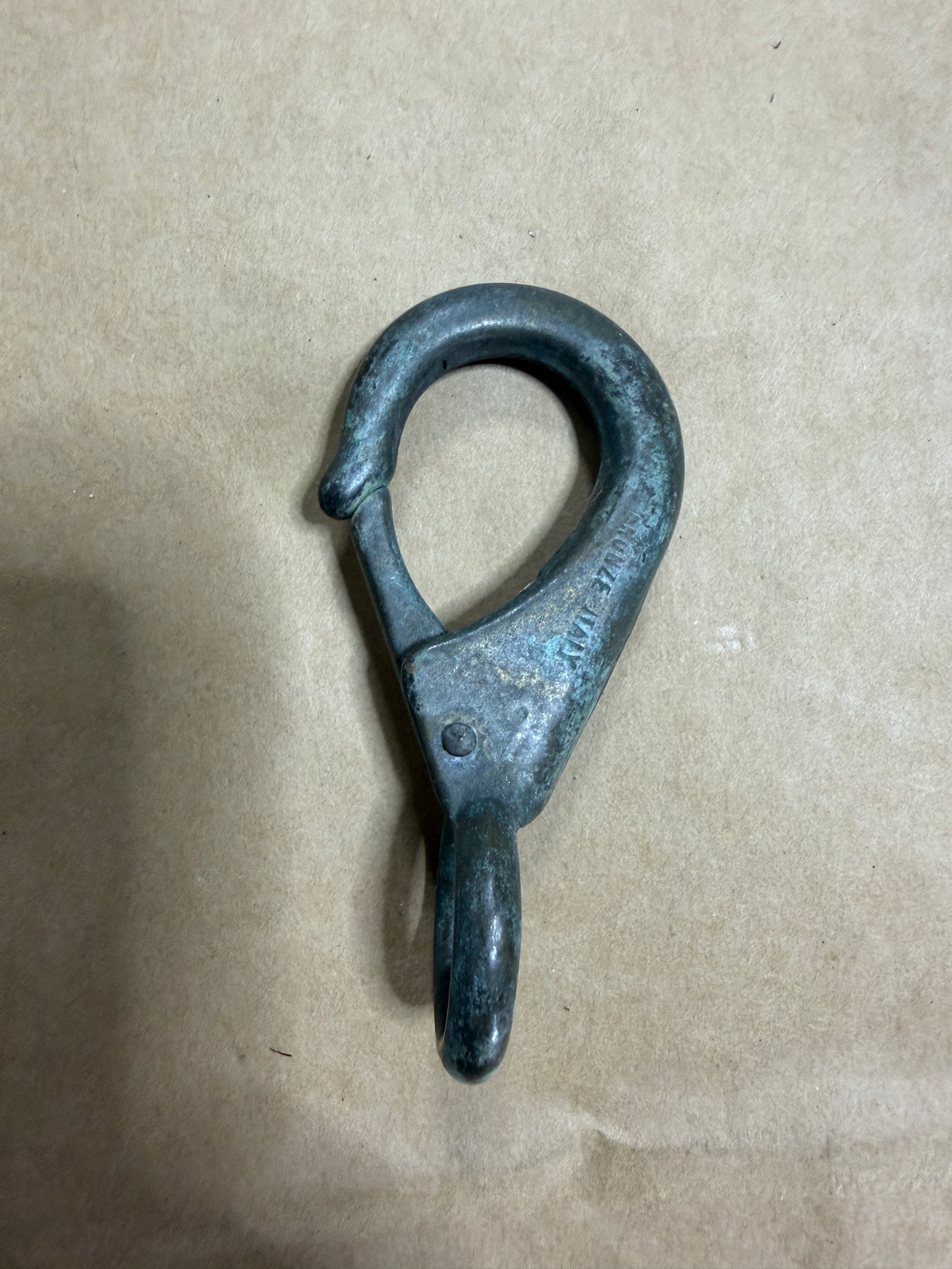 Bronze #2 Fixed Bail Clip- 11/16” Eye - 3 1/4" Long