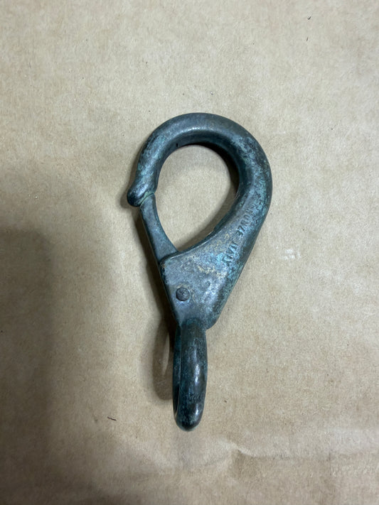 Bronze #2 Fixed Bail Clip- 11/16” Eye - 3 1/4" Long