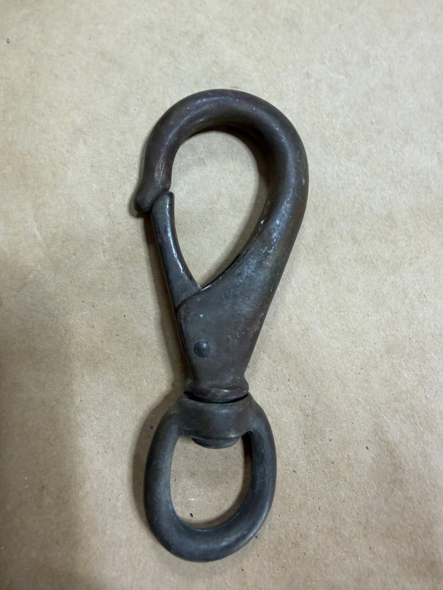 Bronze Italy #3 Swivel Bail Clip - 3/4" Bail -  4 3/8" Length