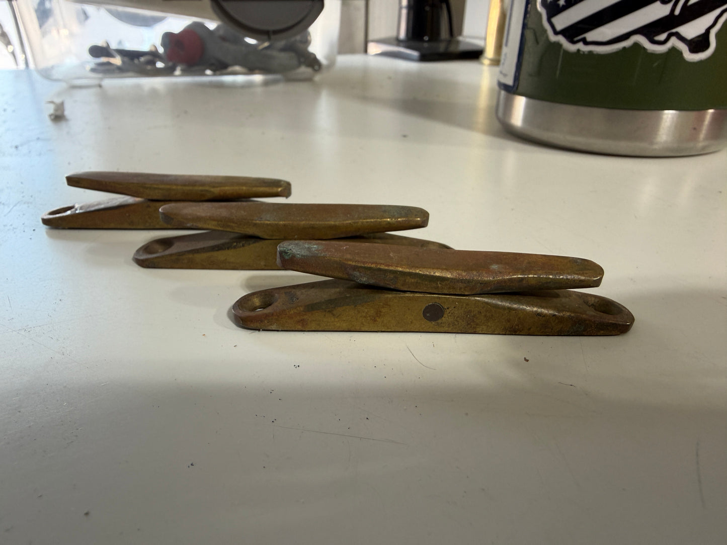 SET OF 3 Bronze Cleats - 3"