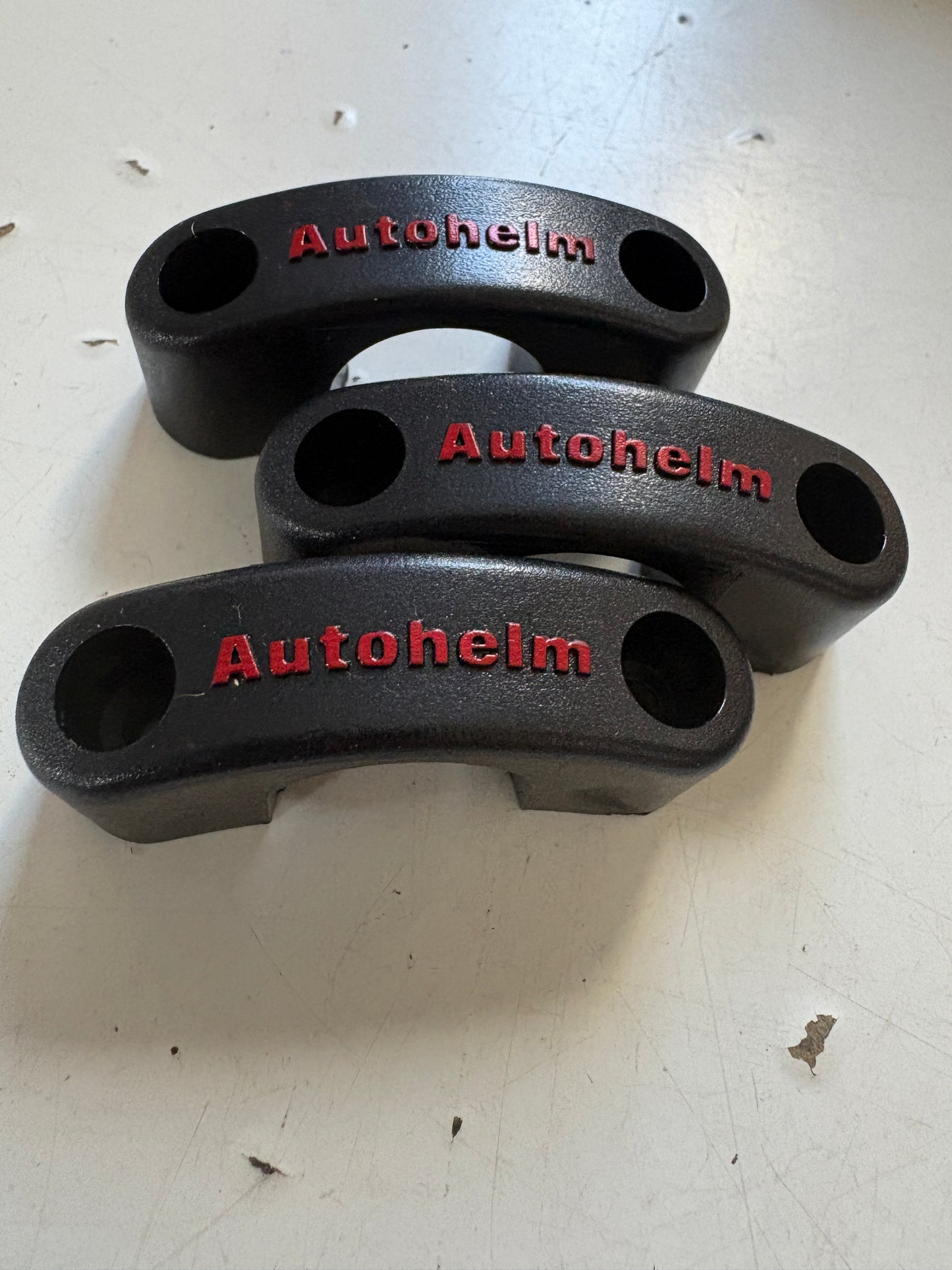 Autohelm Wheel Pilot *NEW SET OF 3* Wheel Spoke Clamps 1"  high