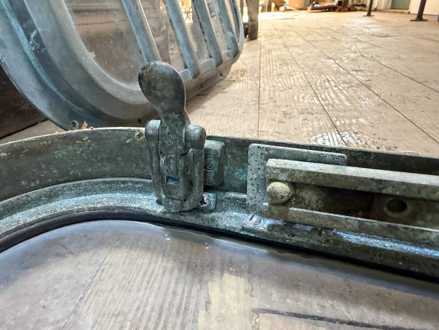 PAIR - Vintage Bronze Hatches - 19.5" x 19.5" Cutout Diameter