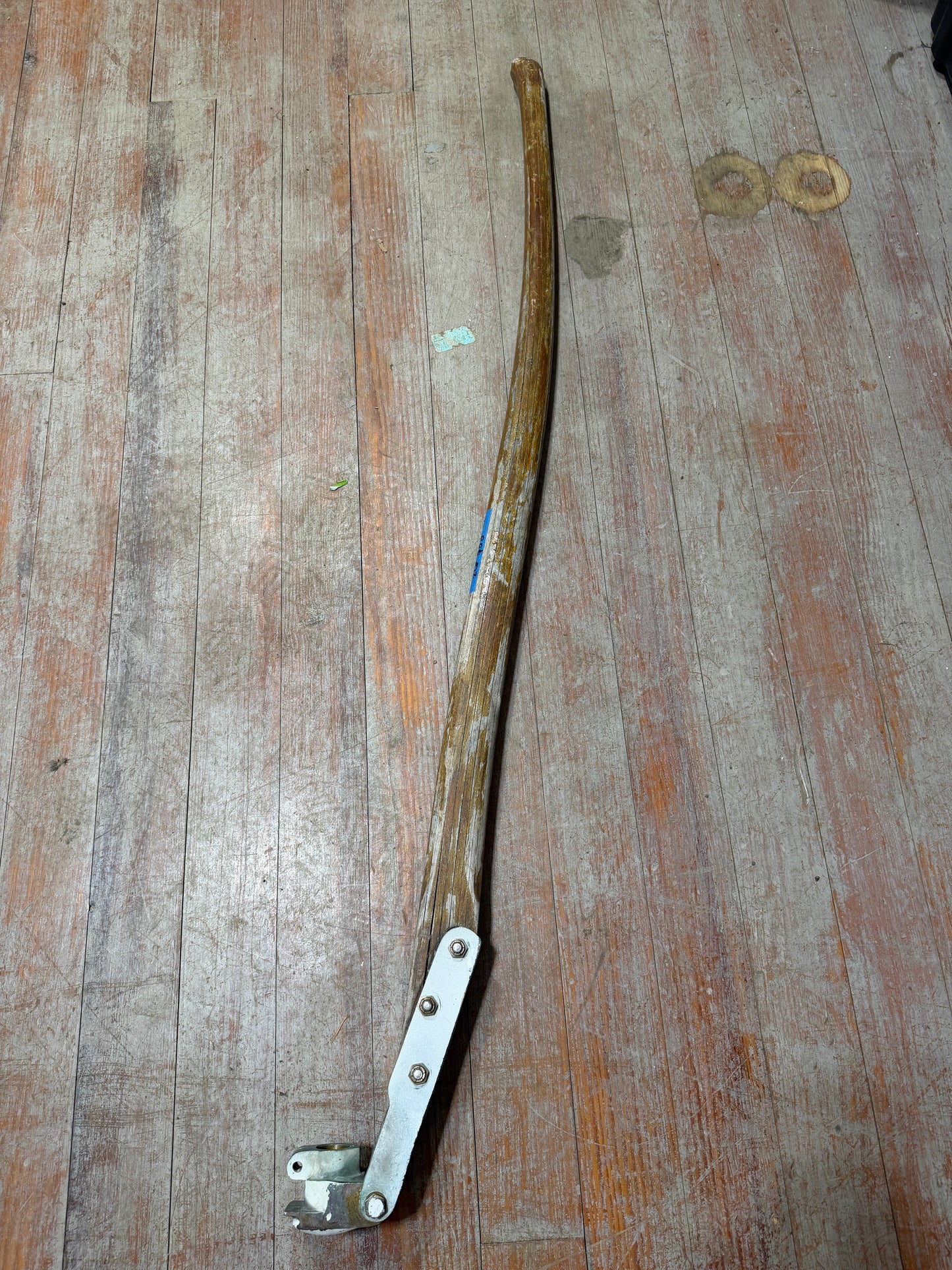 49" Slightly Curved Tiller Handle - Bronze Hardware - Pearson Ariel 26-- #22