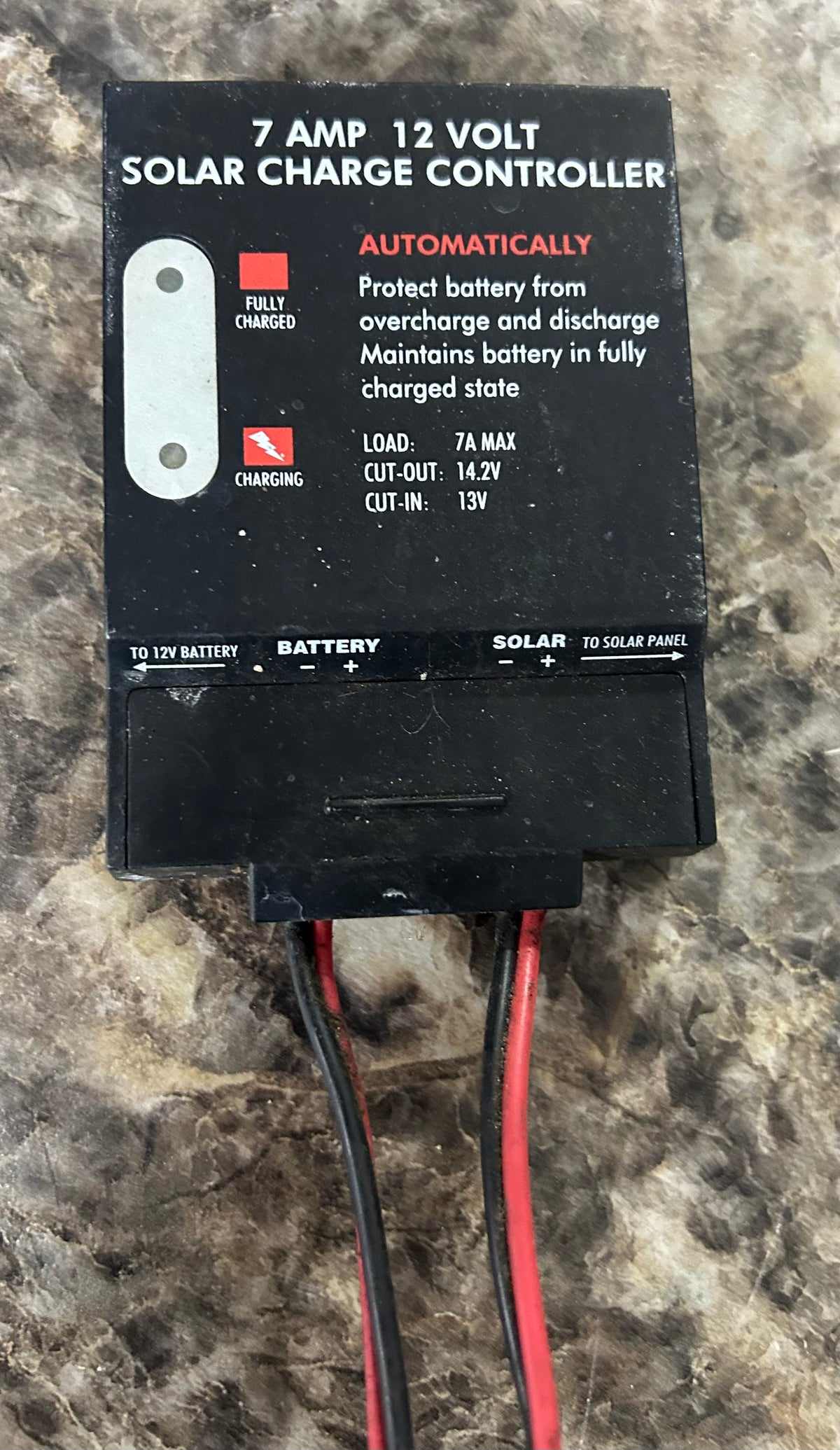 7A 12V Solar Charge Controller