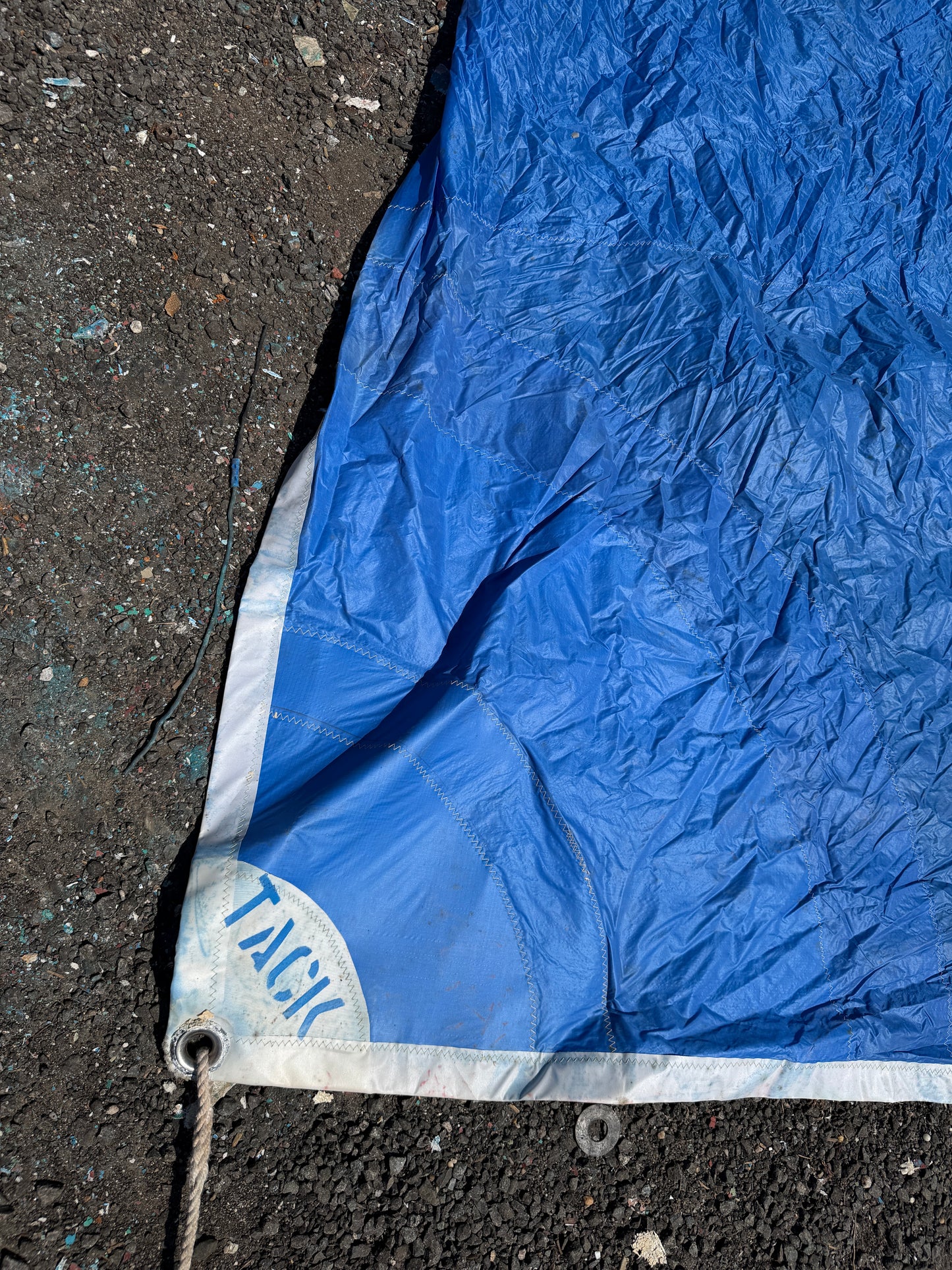 34'10" x 33'3" x 20' Asymmetrical Spinnaker - 1978 Flasher