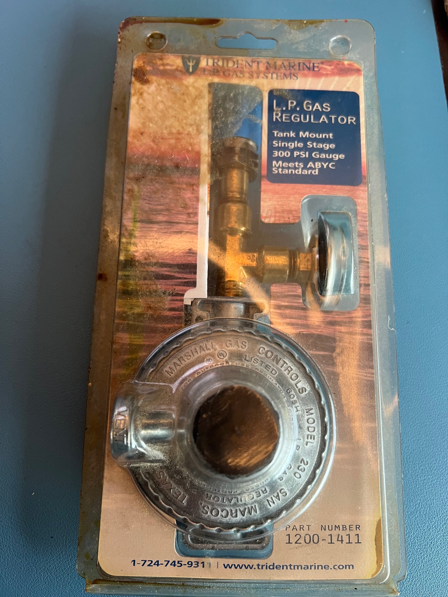 Trident Marine L.P. Gas Regulator Part Number 1200-1411
