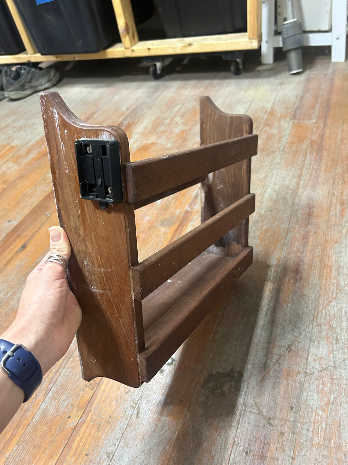 Teak Storage Rack 14 3/4" x 14"