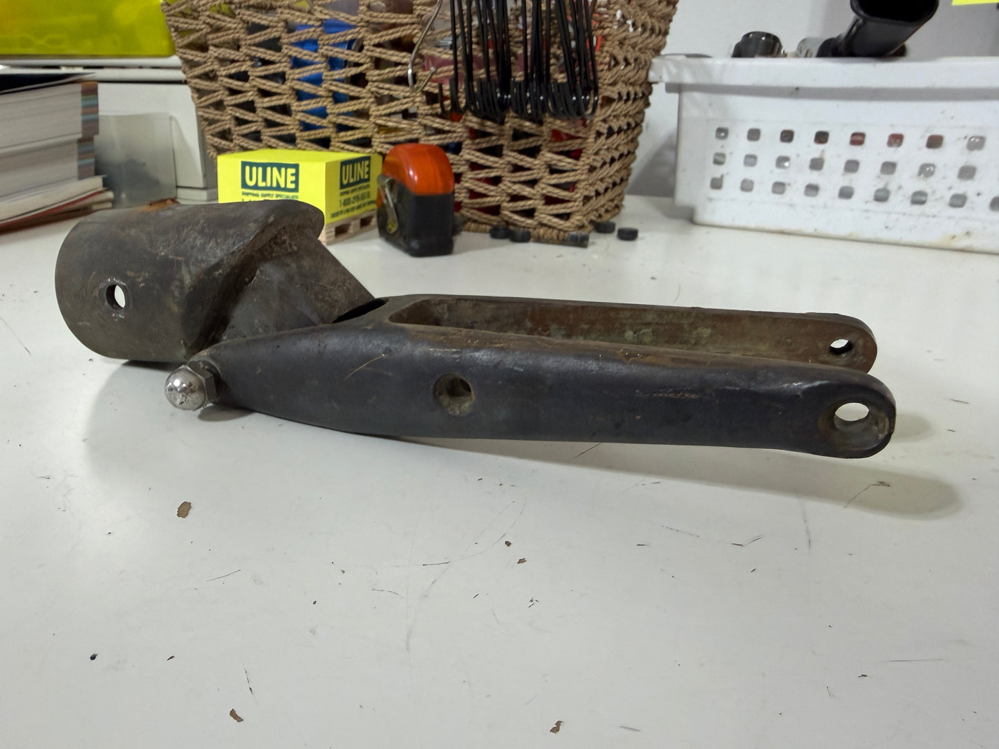 Bronze 1 3/8" Tiller Strap & 1 13/16" Rudder Cap -- #18