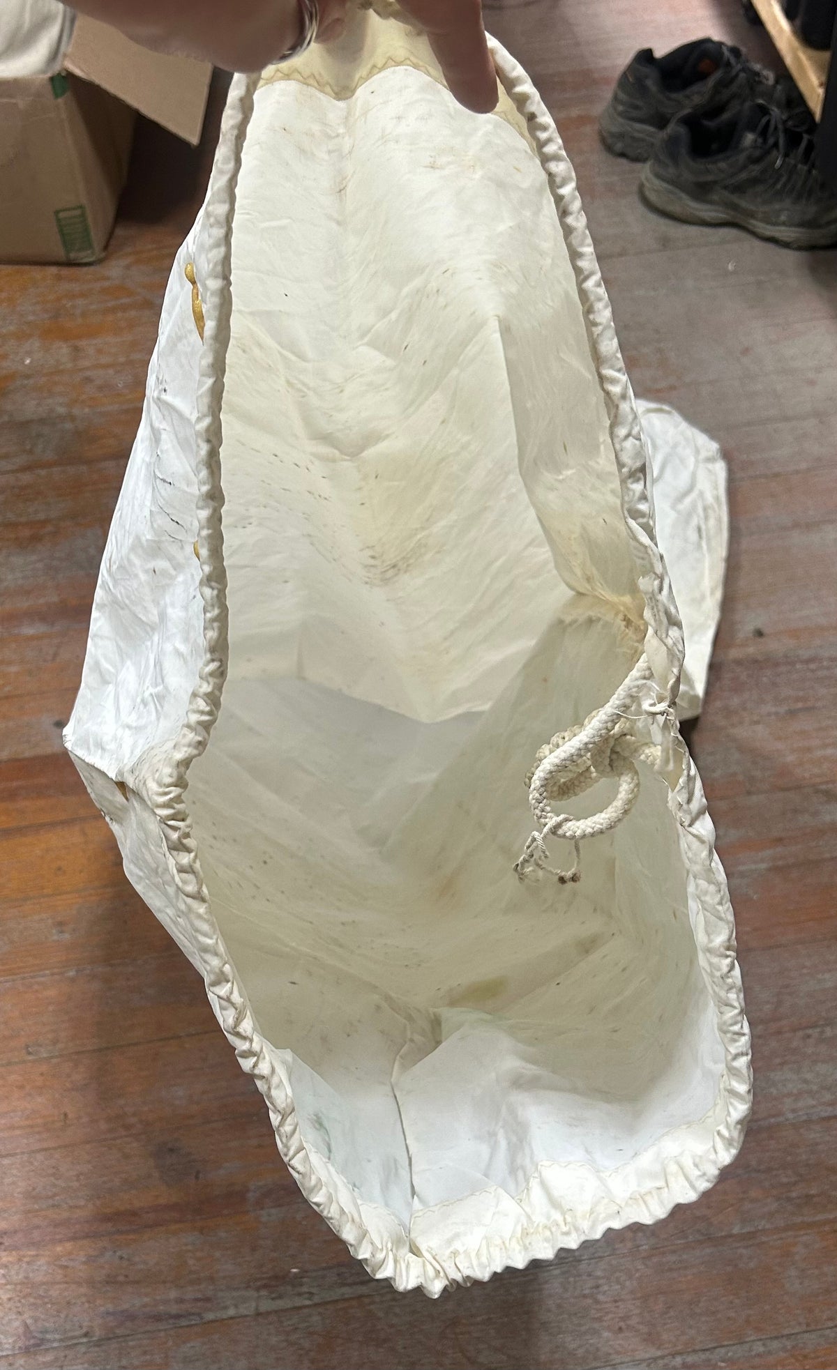 Used White Dracon Sail Bag 57" x 22 5/8" C&C26