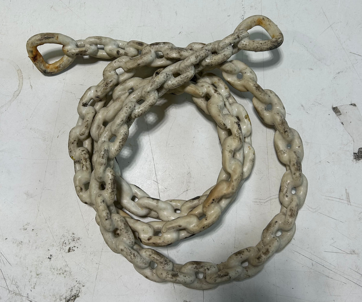 6' White Vinyl Coated Chain