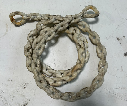 6' White Vinyl Coated Chain