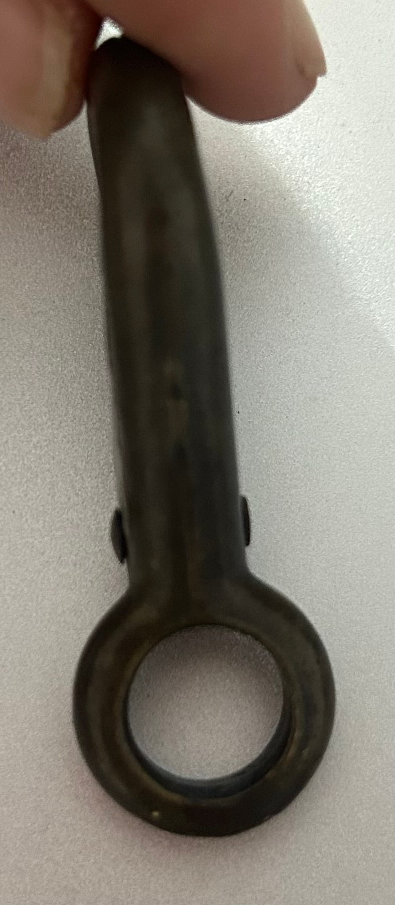 Small Solid Bronzed Fixed Bail Clip - 5/16" Eye