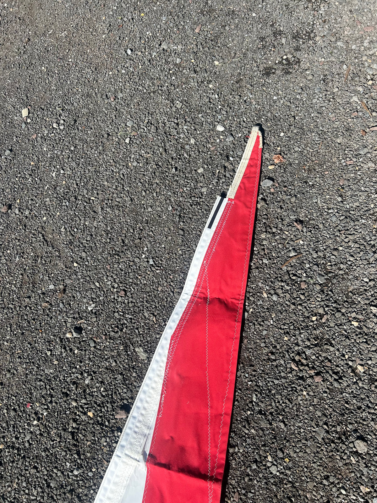 C&C26 Red and White Roller Furling / Furler Sail 21’3” x 19’3" x 6' 5"