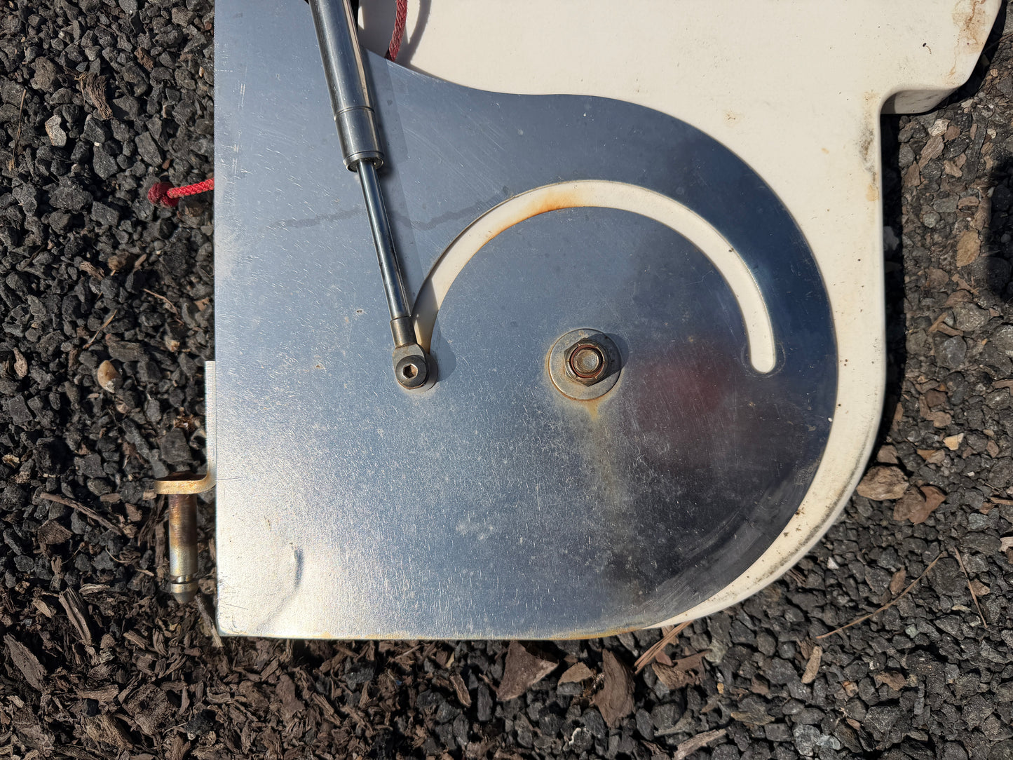 S2 7.0 Transom Mounted Kick Up Rudder and Wooden Tiller