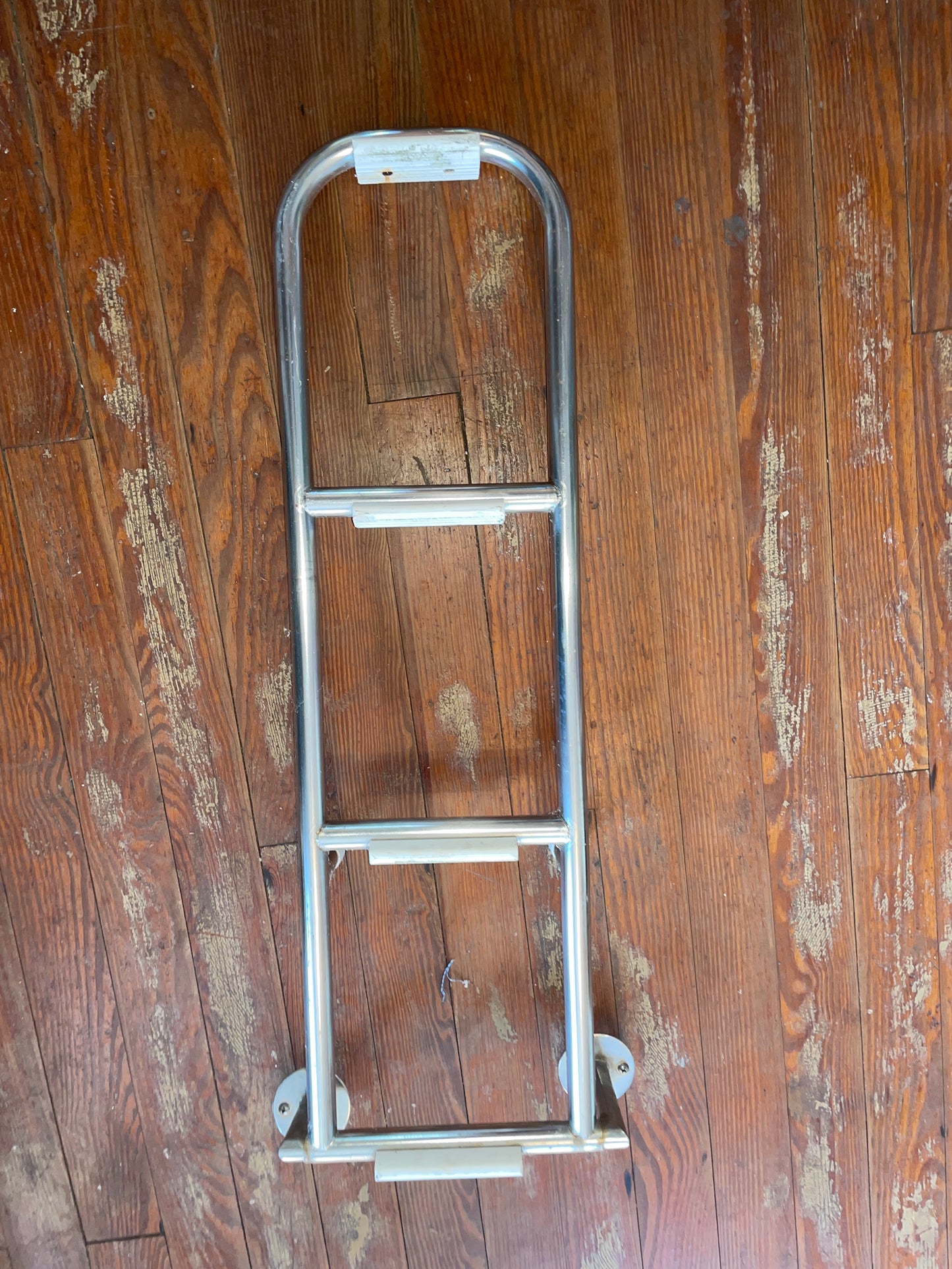 Small 4 Step Stainless Steel Boarding Ladder - 35” Long x 10” Wide