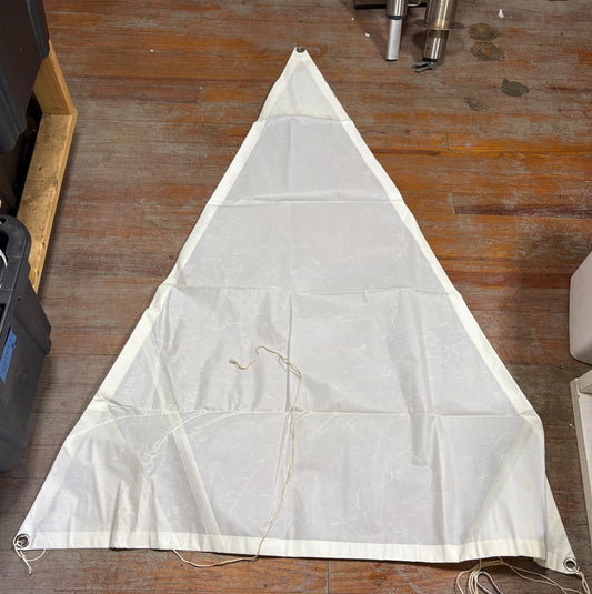 White Dinghy Sail NEW 71 x 57 1/2"