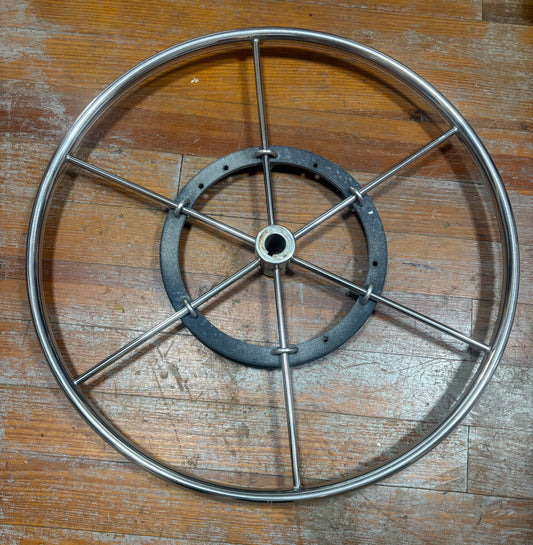 24" Stainless Steel Wheel - 1" Straight Keyed Shaft