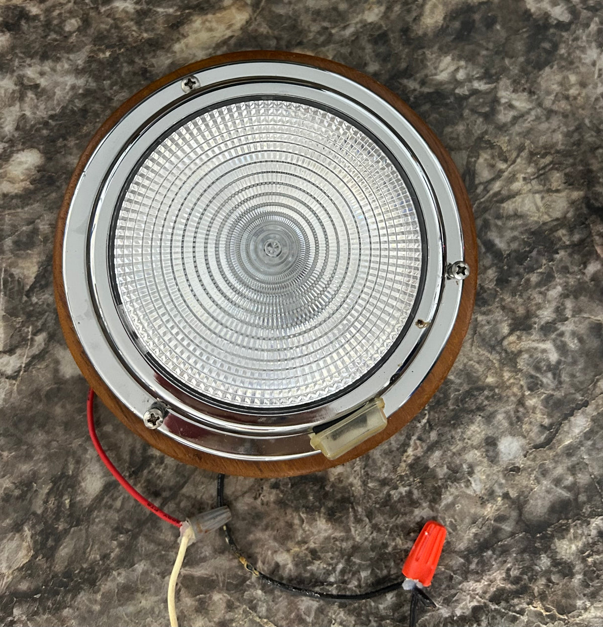 6" Chromed Interior light with Switch