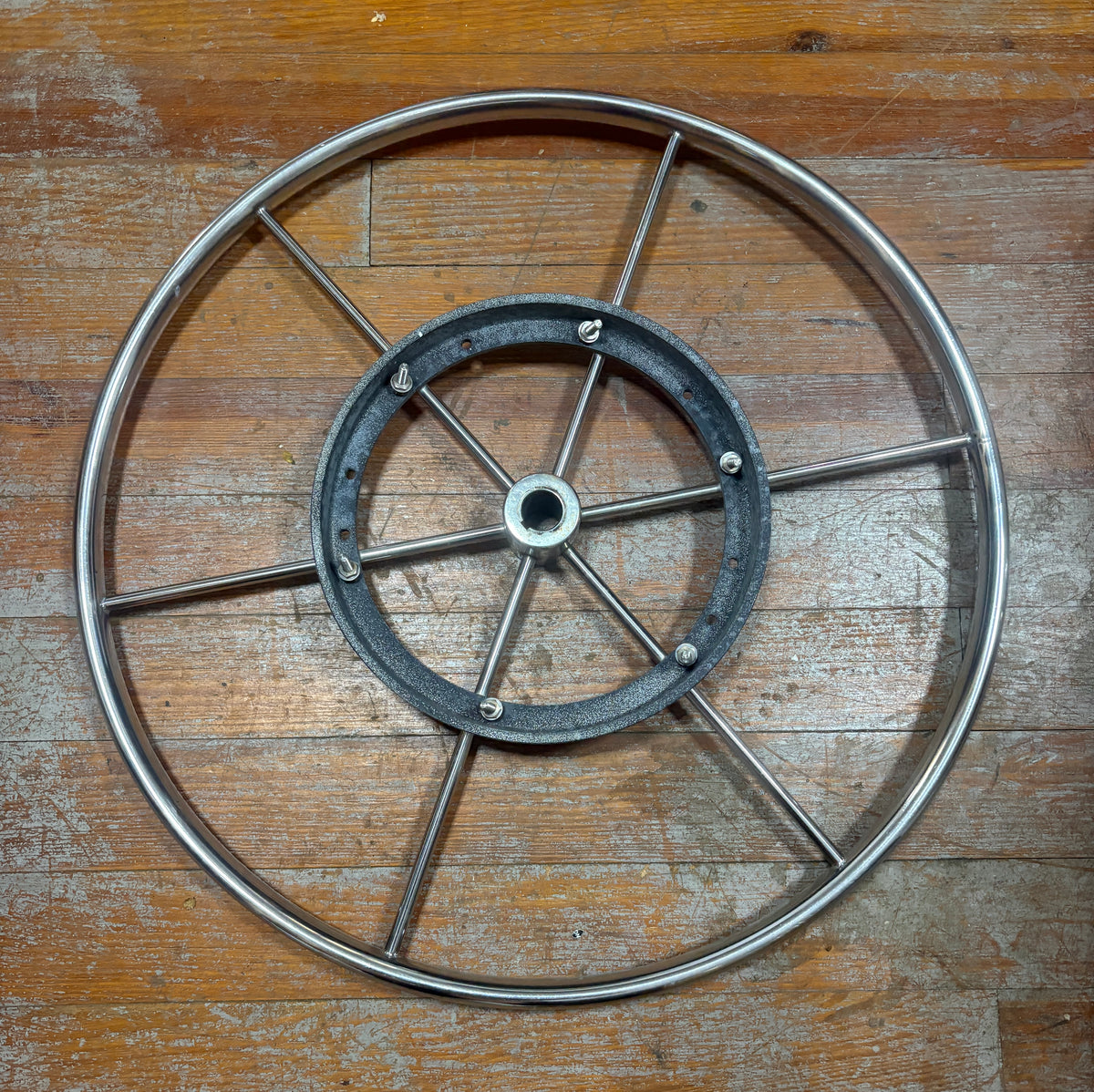 24" Stainless Steel Wheel - 1" Straight Keyed Shaft