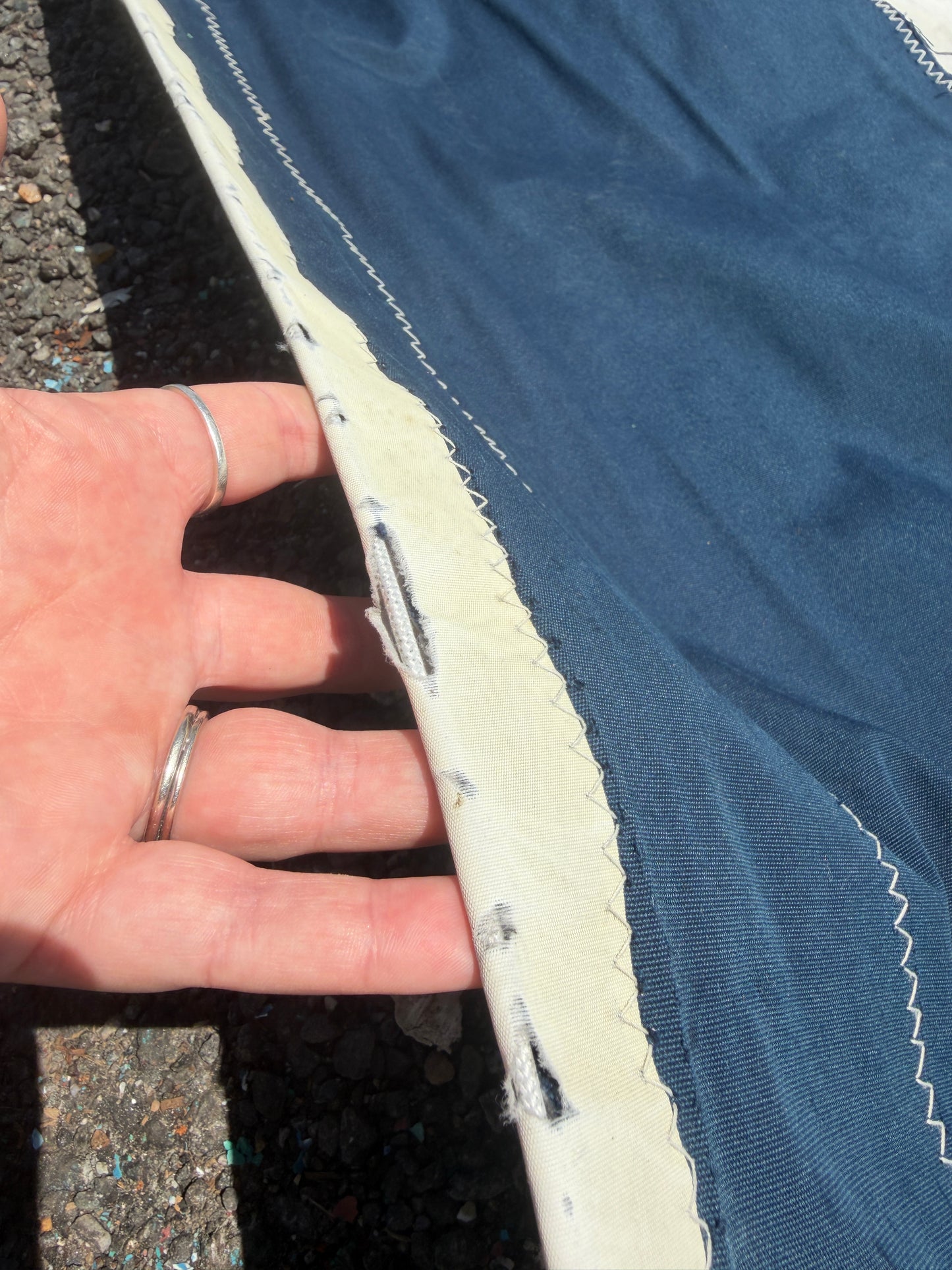 UK Sailmakers Roller Furling Sail 45’3” x 45’7” x 22’1” Navy White