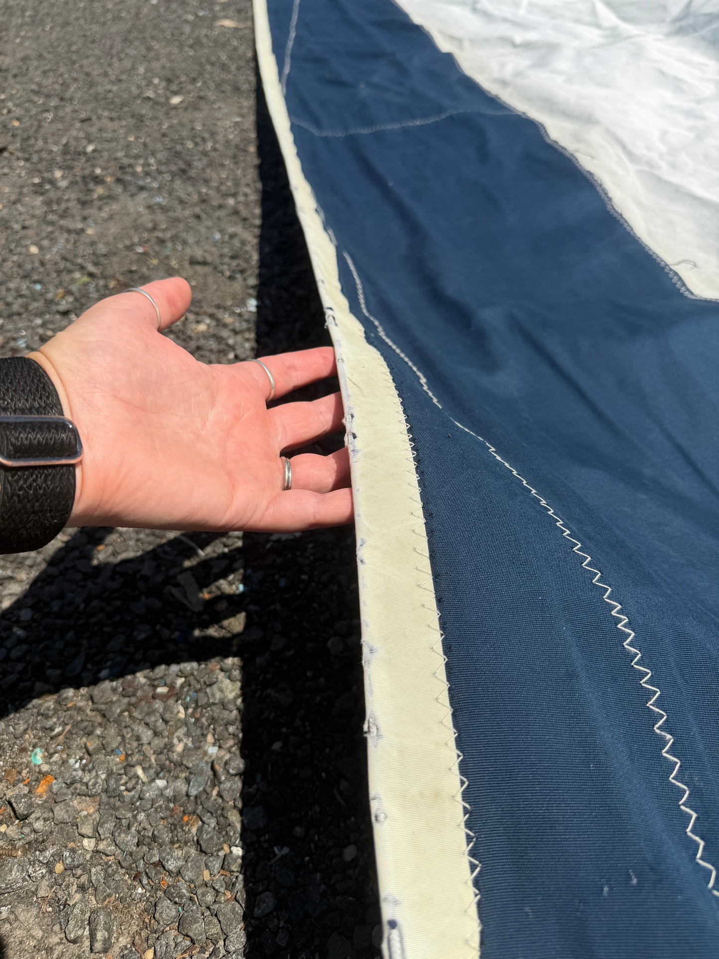 UK Sailmakers Roller Furling Sail 45’3” x 45’7” x 22’1” Navy White